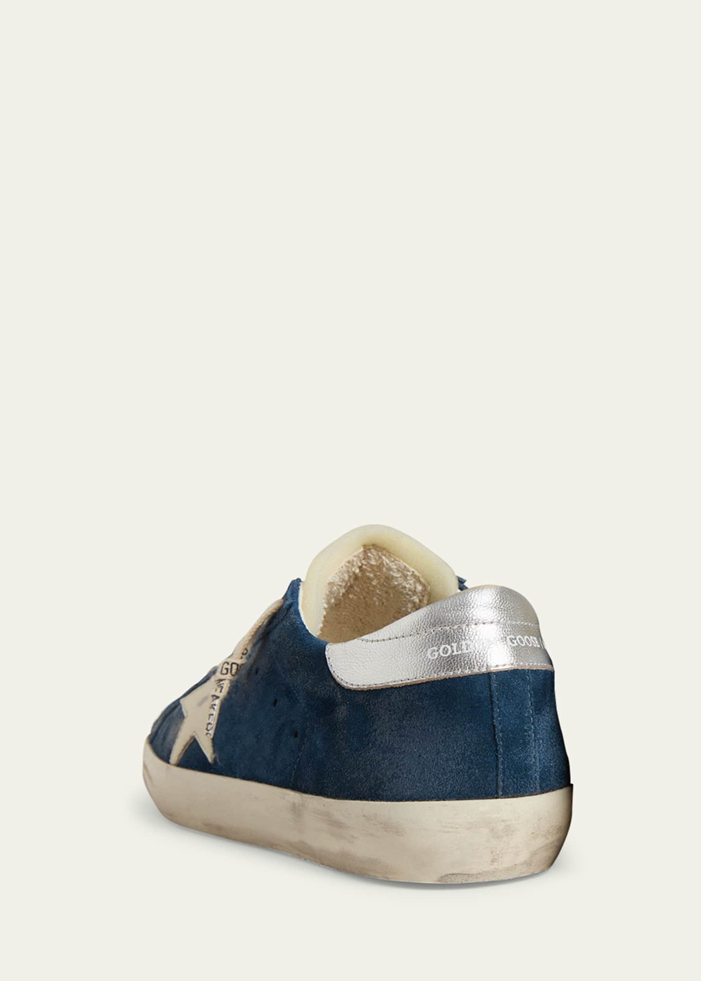 Golden Goose Men's Super-Star Suede Low-Top Sneakers Image 2 of 2