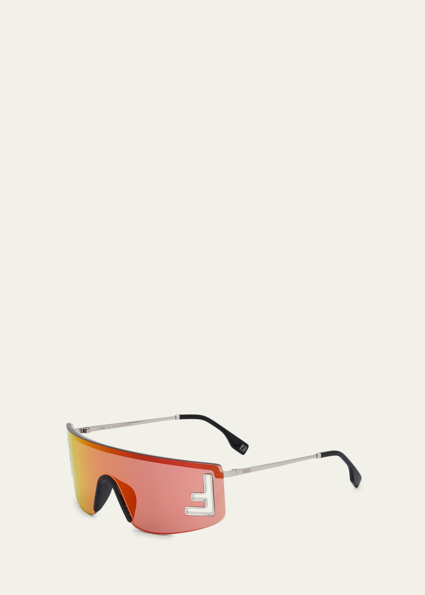 Fendi Men's Fendi Sport 141mm Shield Sunglasses - Bergdorf Goodman