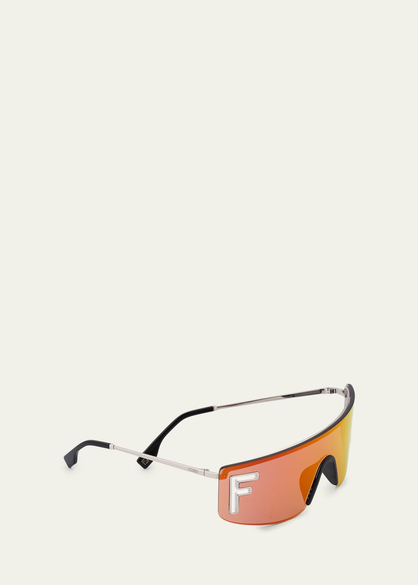 Fendi Men's Fendi Sport 141mm Shield Sunglasses - Bergdorf Goodman