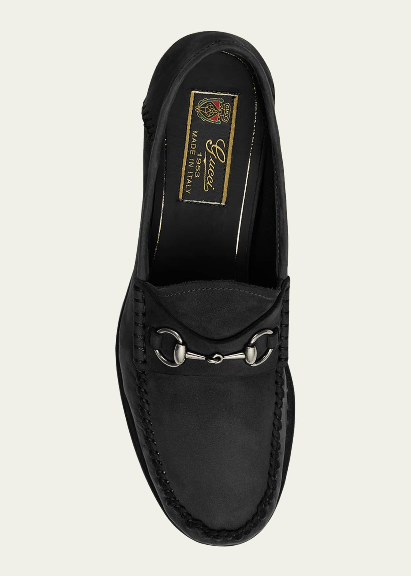 Gucci Gigi Horsebit 1953 Suede Mocassin Loafers Image 4 of 4