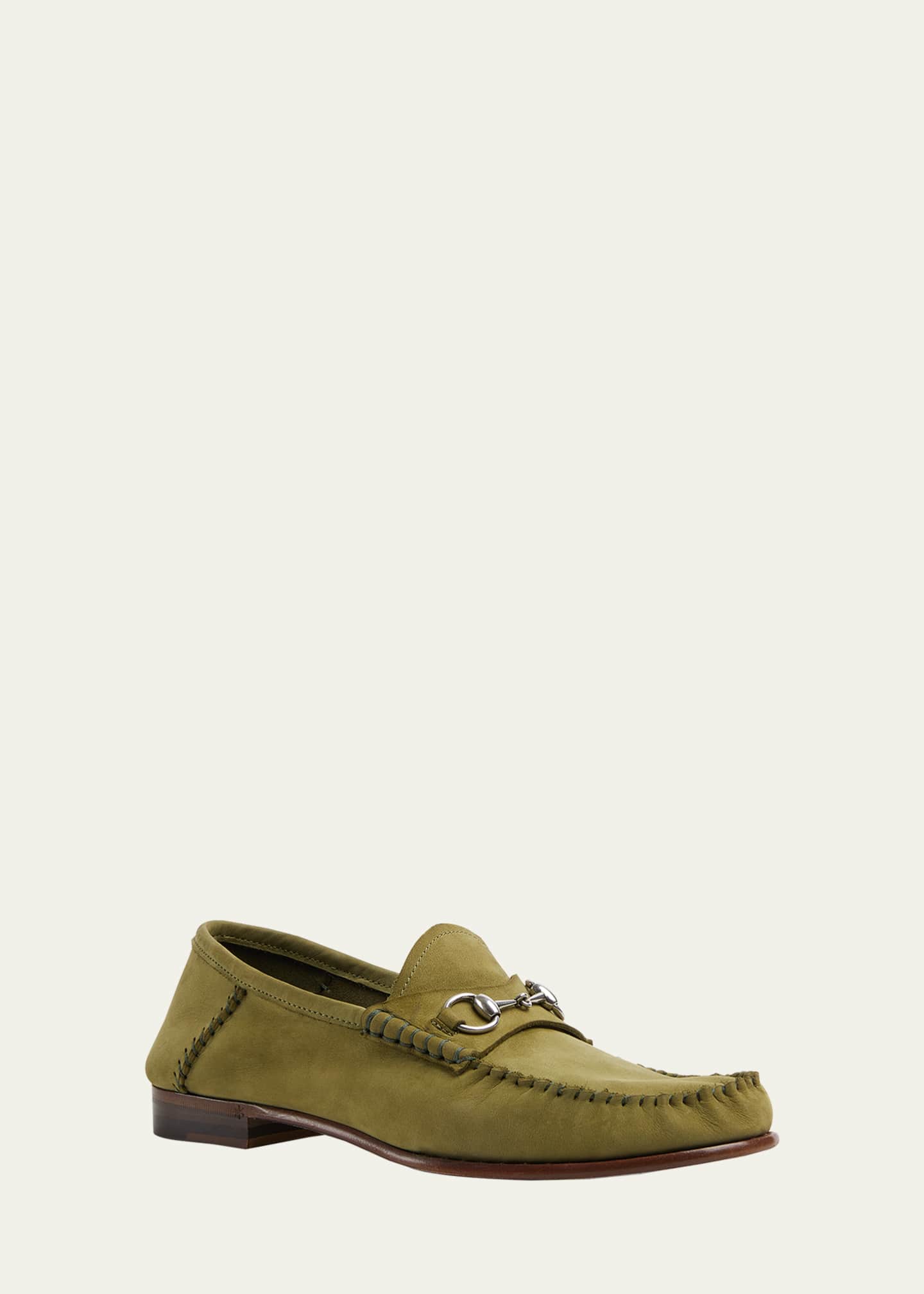 Gucci Gigi Horsebit 1953 Suede Mocassin Loafers Image 2 of 4