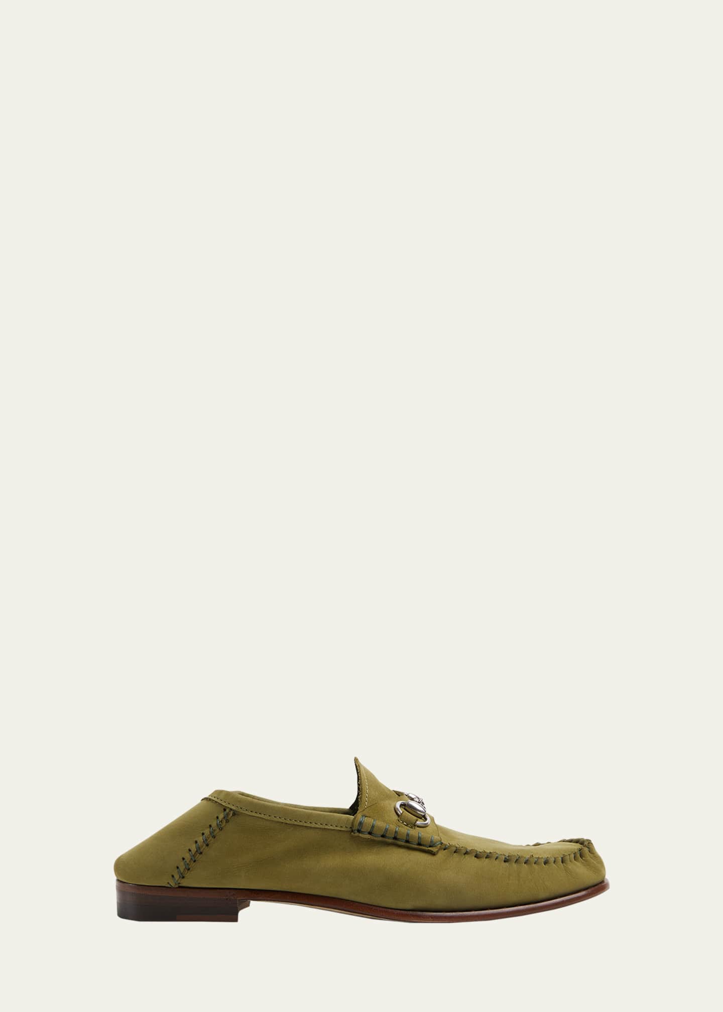 Gucci Gigi Horsebit 1953 Suede Mocassin Loafers Image 1 of 4