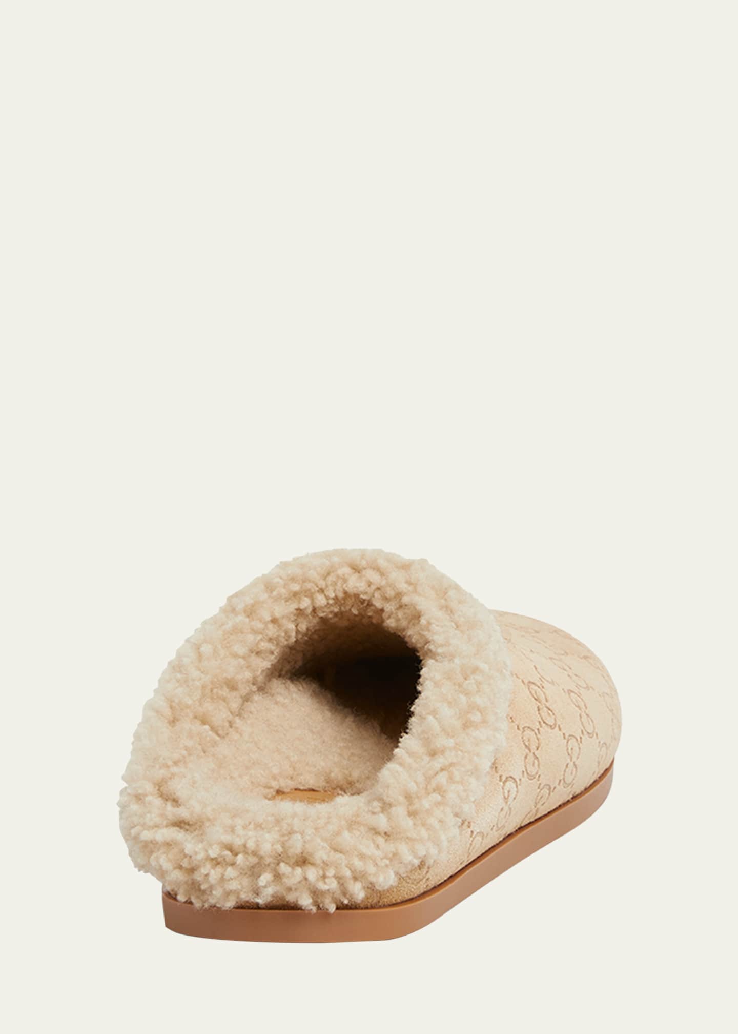 New Sol Suede Shearling Horsebit Mules