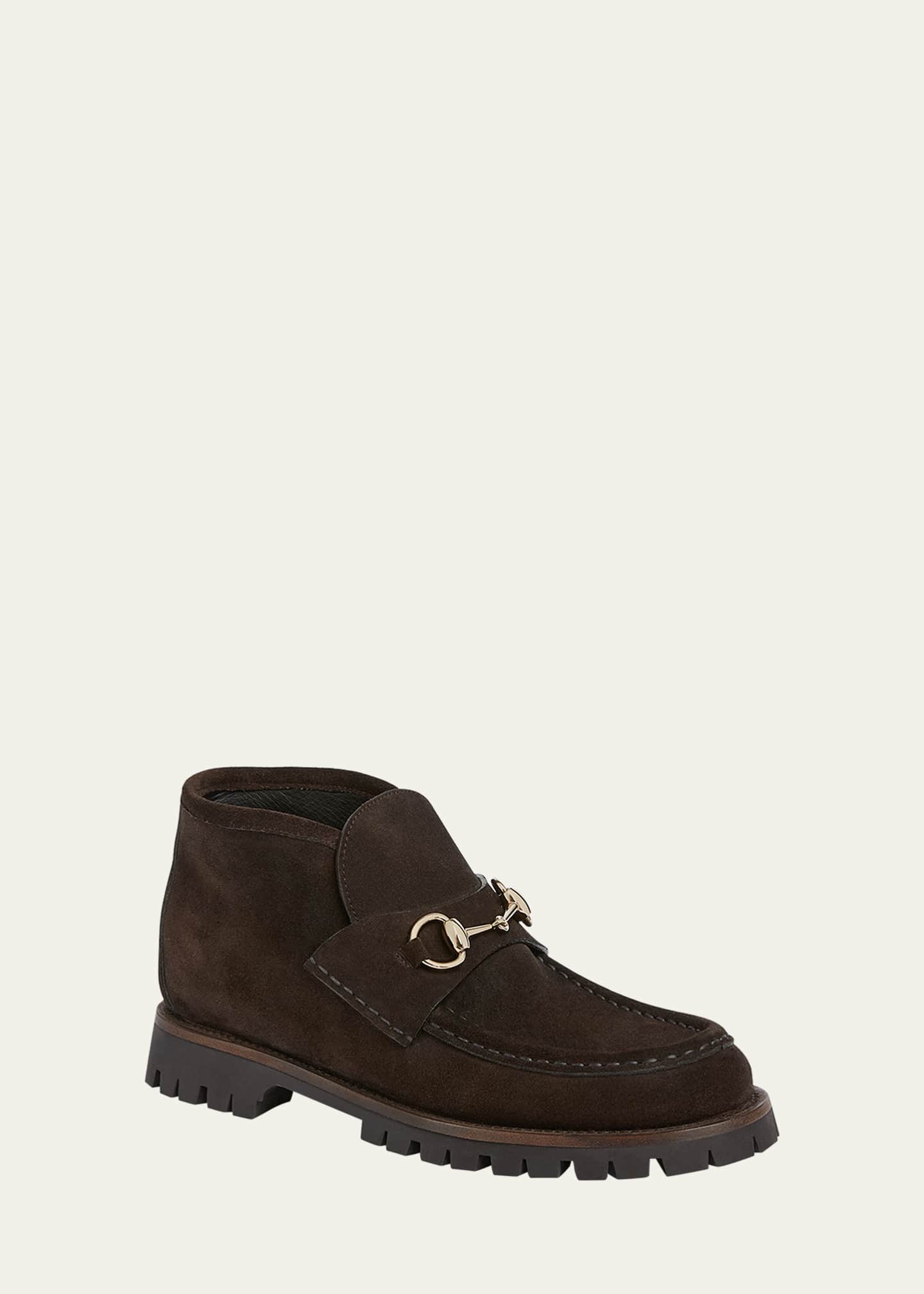 Sylke Suede Horsebit Booties