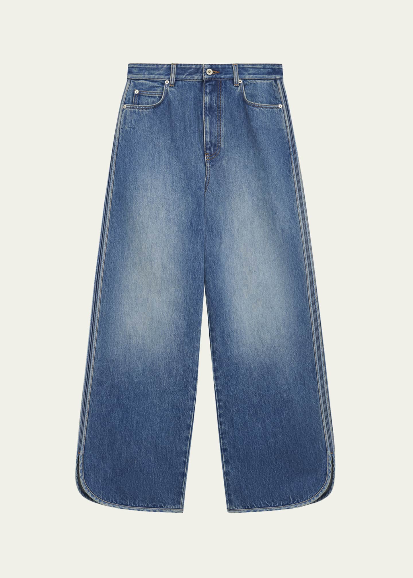 Loewe Rounded Hem Wide-Leg Jeans Image 1 of 4