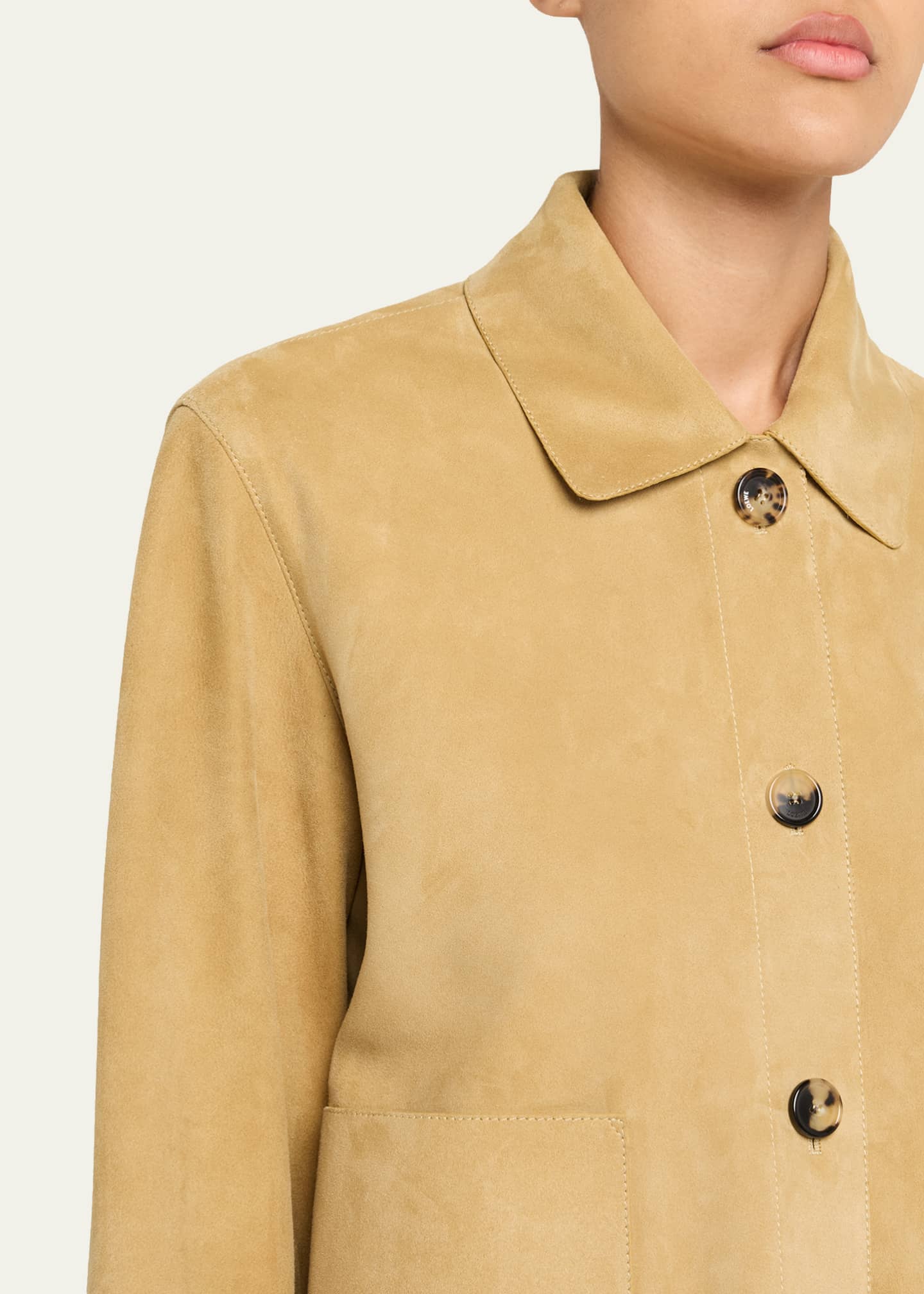 Loewe Cropped Boxy Suede Jacket Image 5 of 5