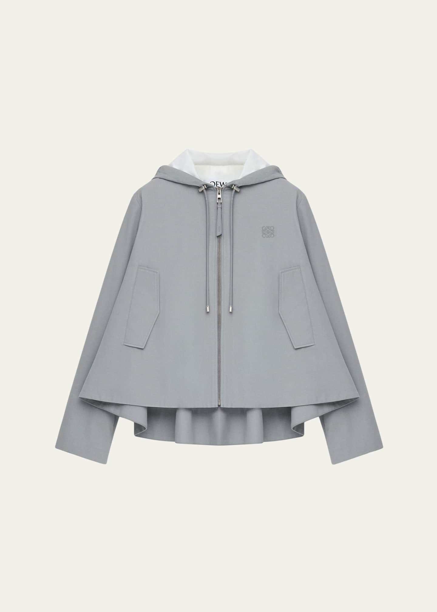 Loewe Trapeze Hooded Zip-Up Jacket Image 1 of 3