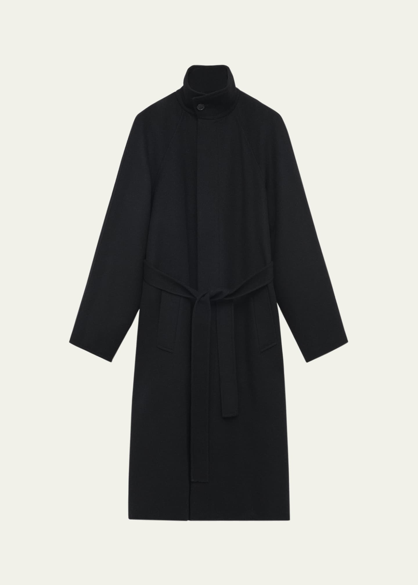 ジャケット・アウター LOEWE cashmere blend wool coat Loewe High-Neck Belted Wool-Cashmere Outer Coat - Bergdorf
