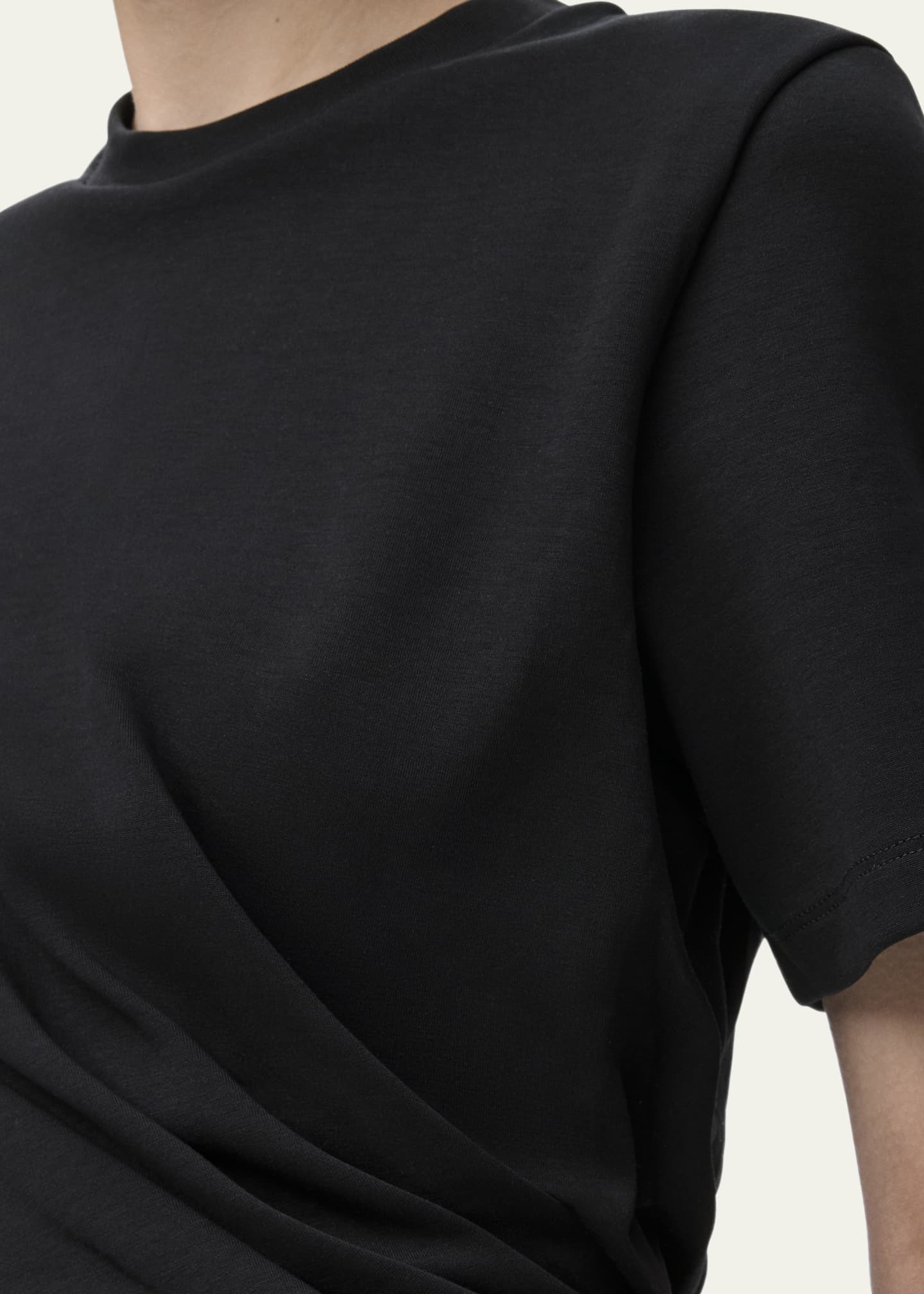 Loewe Short-Sleeve Draped Twisted T-Shirt Image 3 of 3