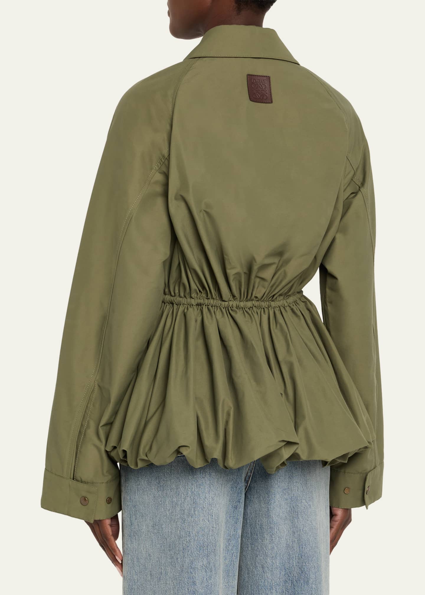 Ruched Windbreaker Jacket