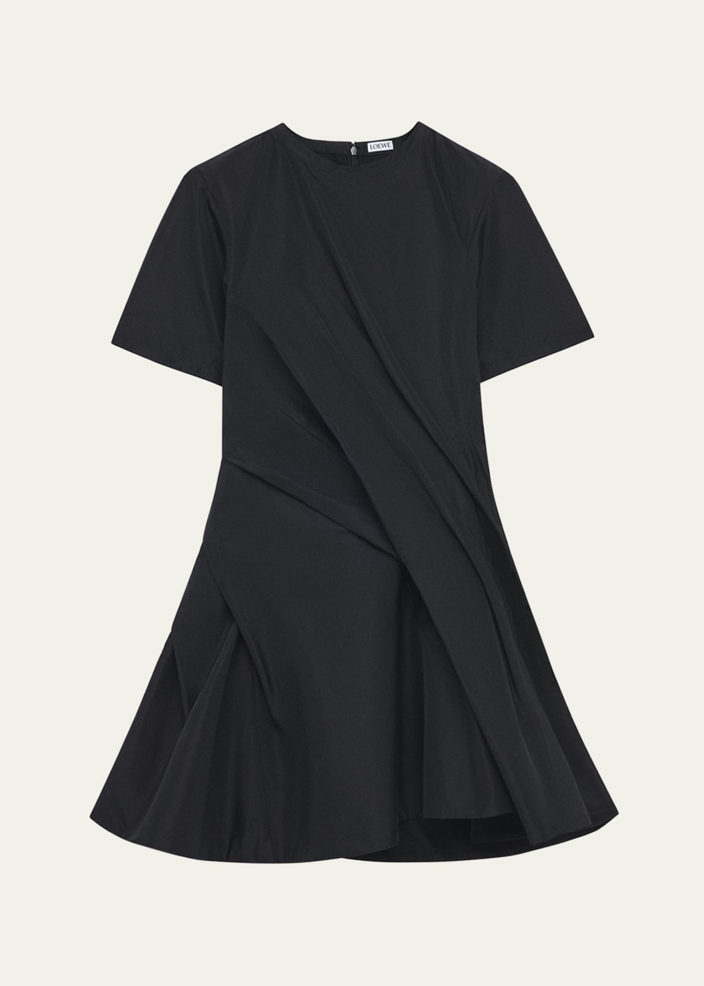 Loewe Twisted Short-Sleeve Mini Dress Image 1 of 2