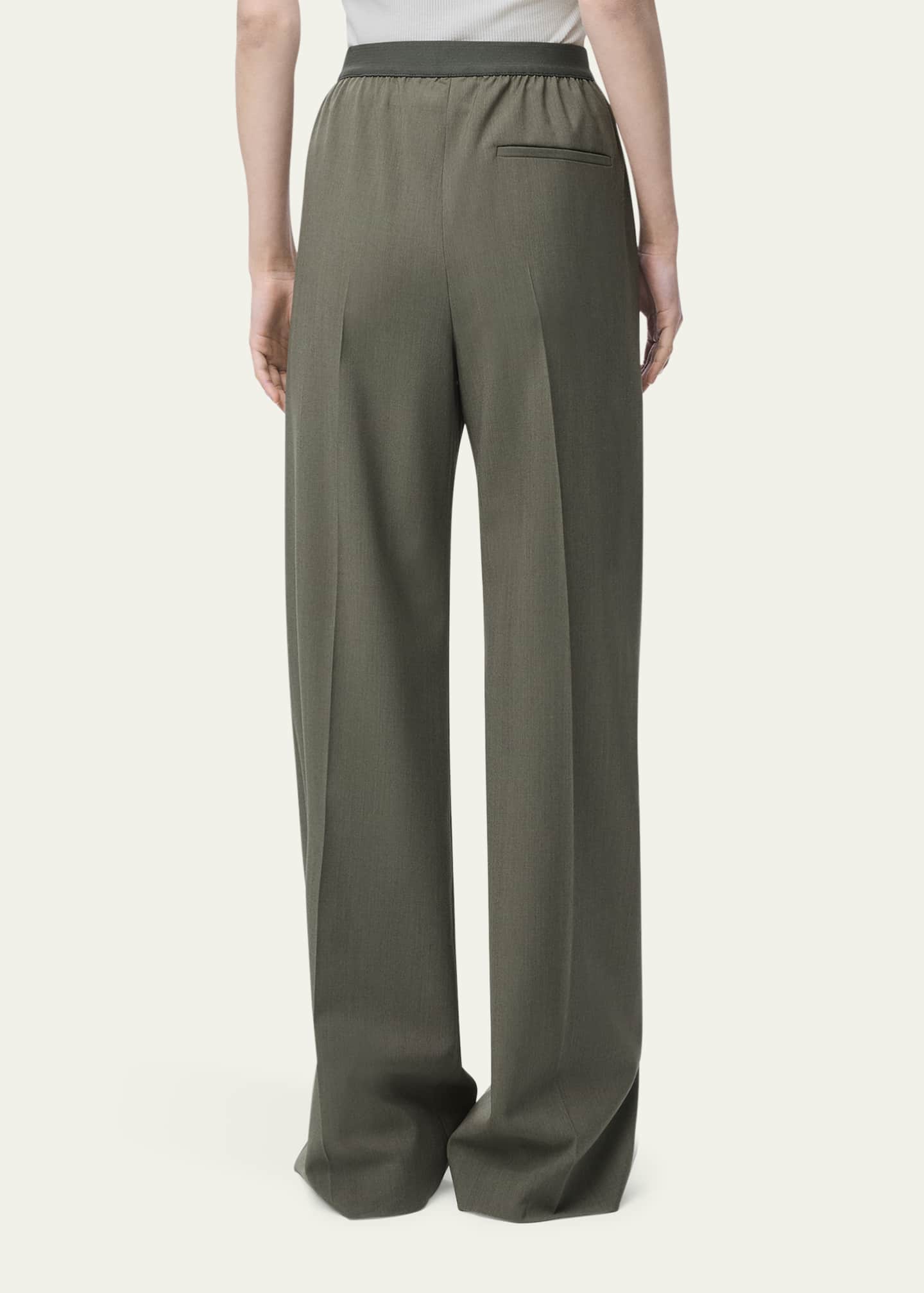 Loewe Logo Waistband Wide-Leg Trousers Image 2 of 4