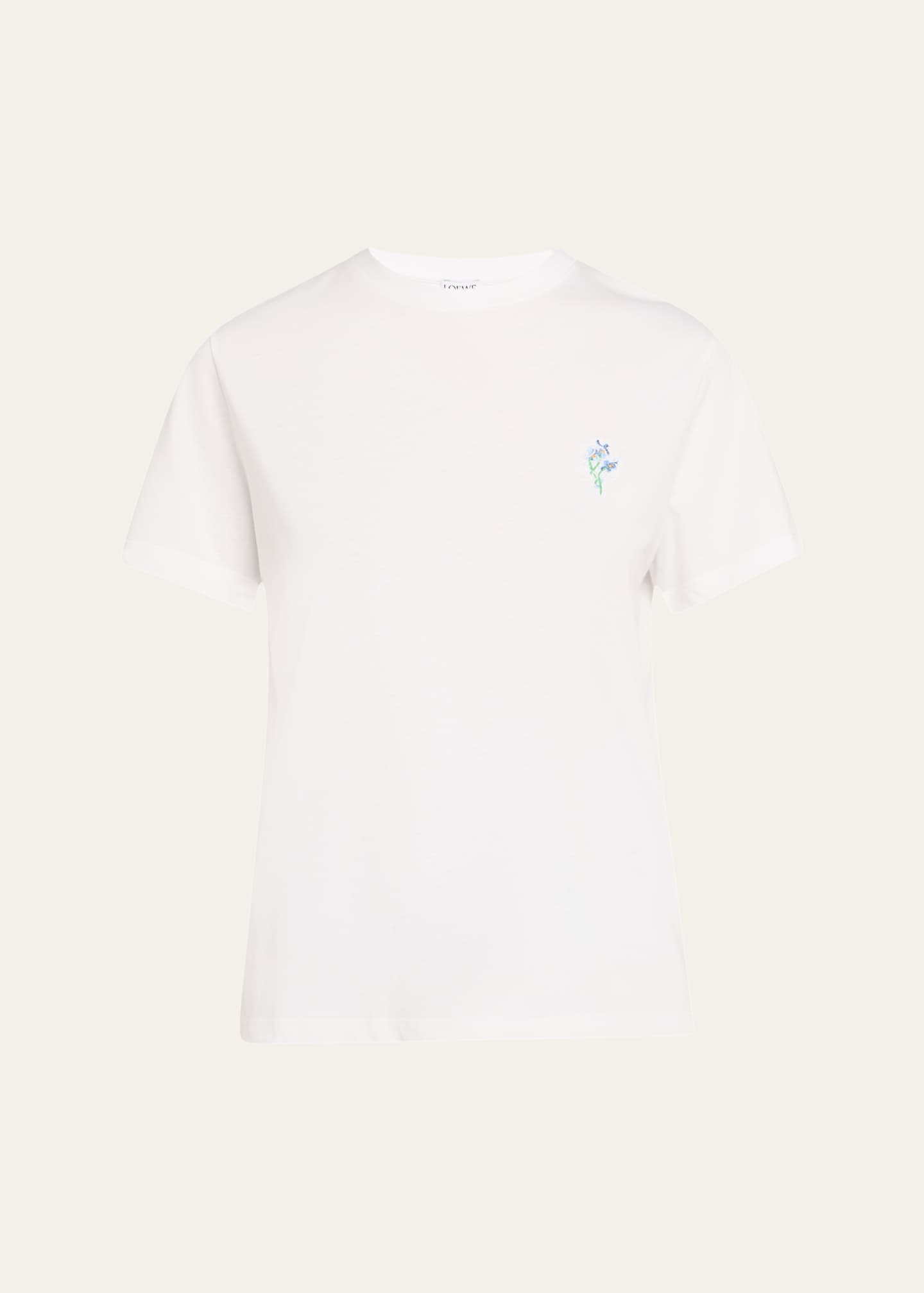 Loewe Floral Anagram Short-Sleeve T-Shirt Image 1 of 5