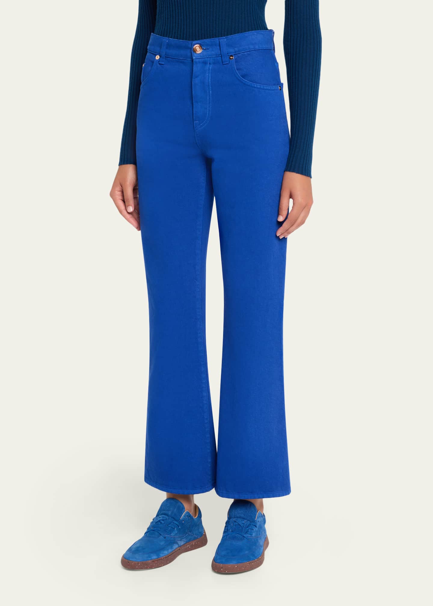 Gabriela Hearst Willa Long Bootcut Jeans Image 4 of 5