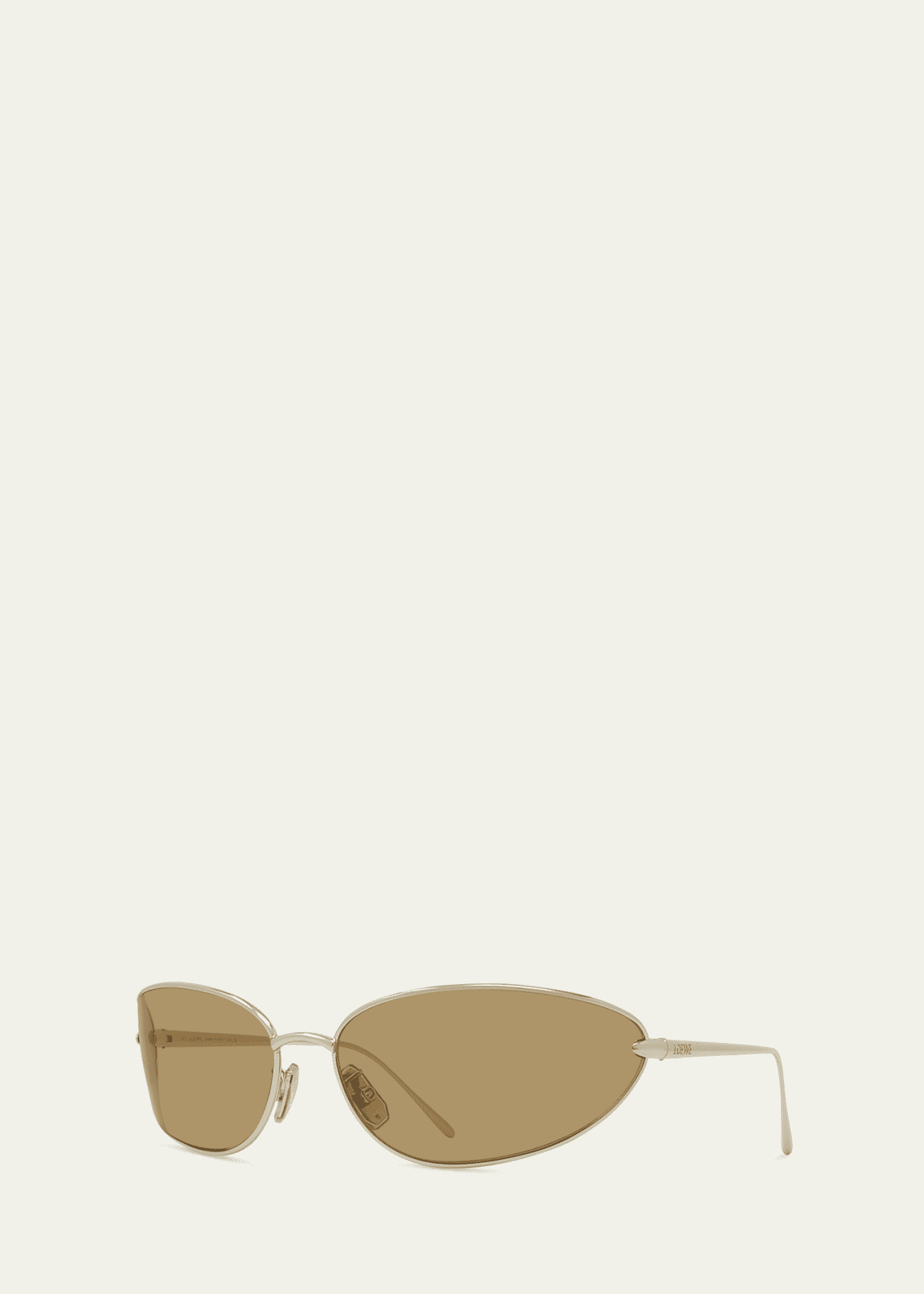 Loewe Signature Wrap Around Metal Sunglasses Image 2 of 3