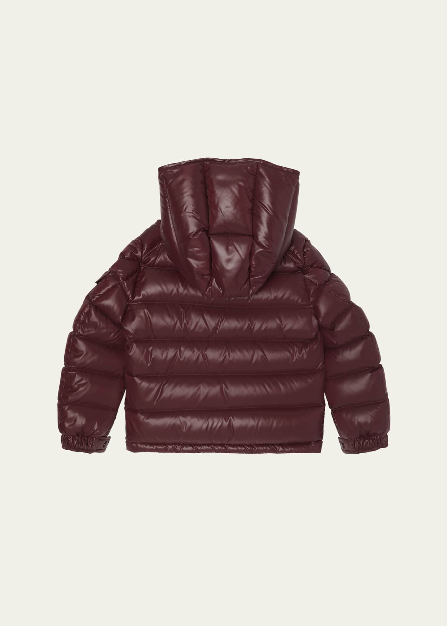 Moncler Boy's Maya Hooded Short Down Jacket, Size 8-10 Image 2 of 3