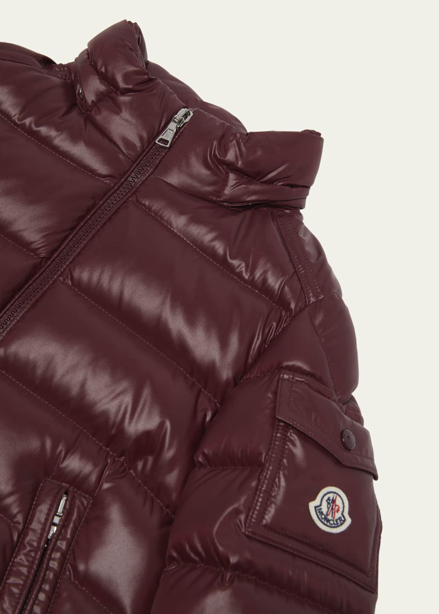 Moncler Boy's Maya Hooded Short Down Jacket, Size 12-14 Image 3 of 3