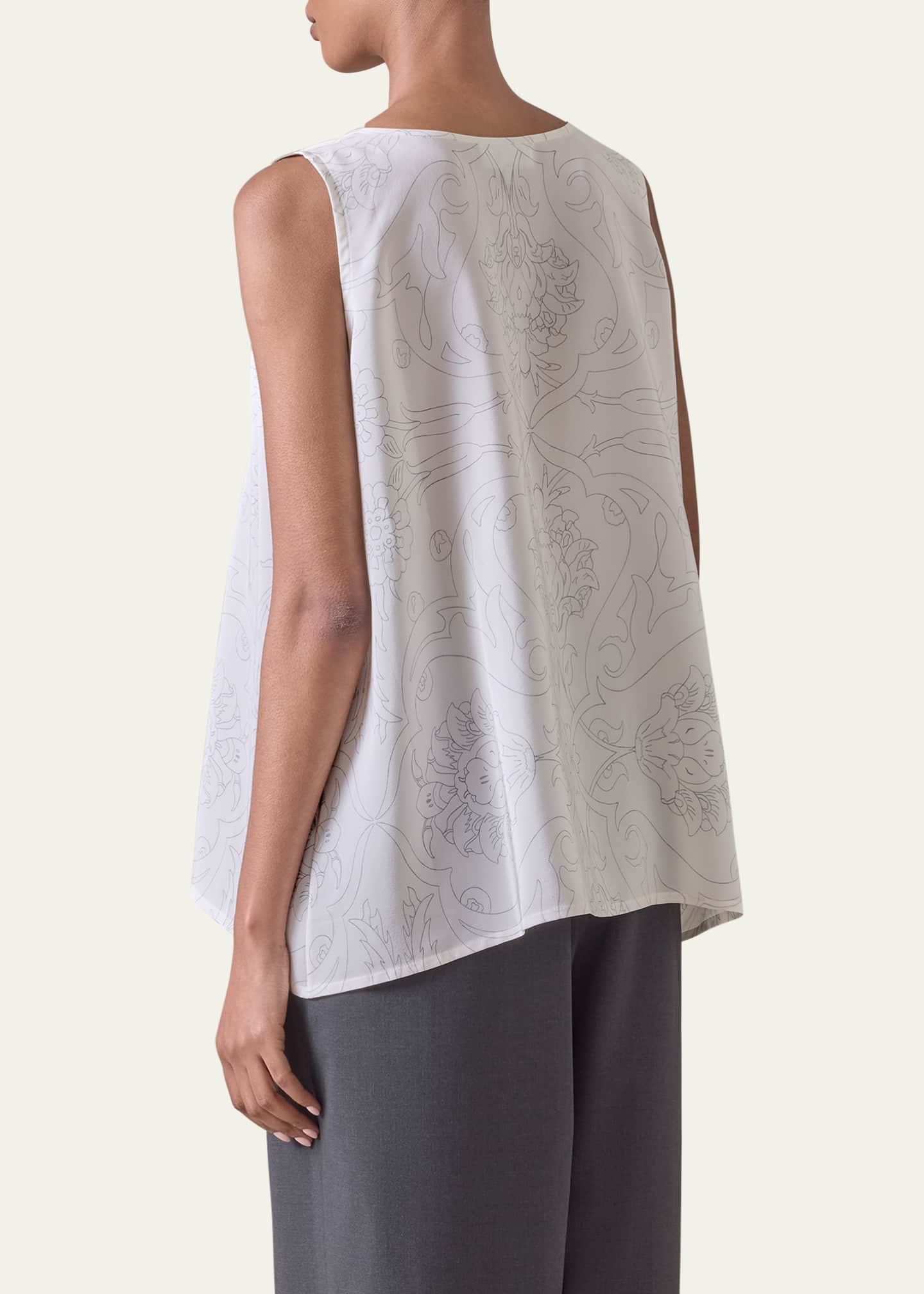 Eskandar A-Line Tank Top (Mid Plus Length) Image 3 of 5