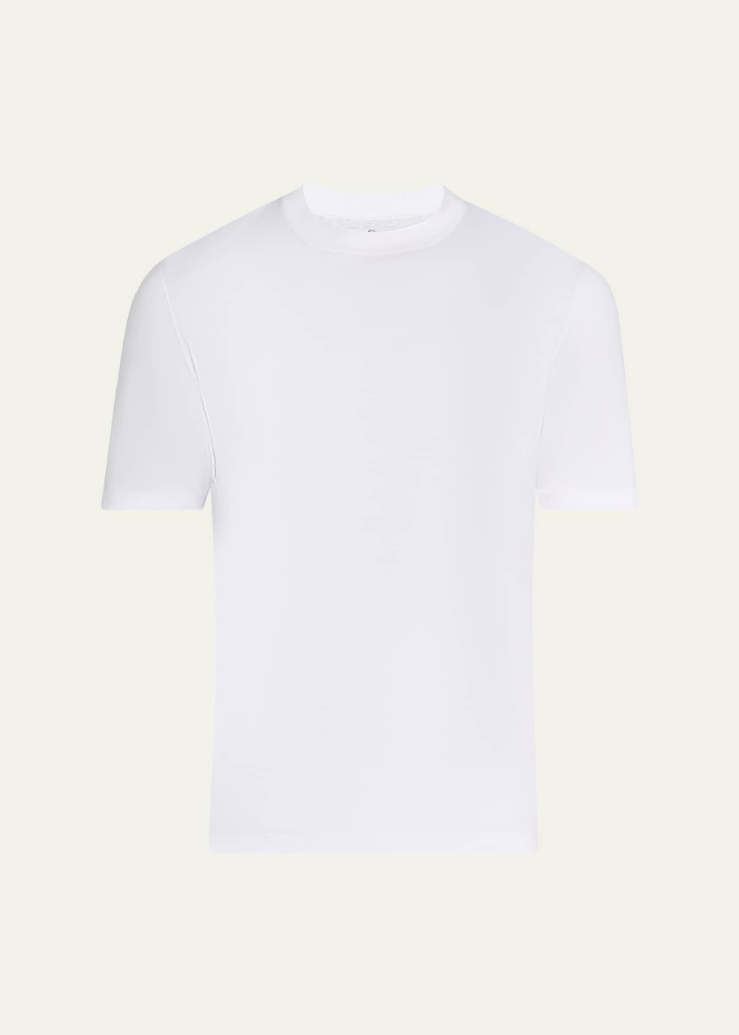 Brunello Cucinelli Men's Cotton Jersey Crewneck T-Shirt Image 1 of 5