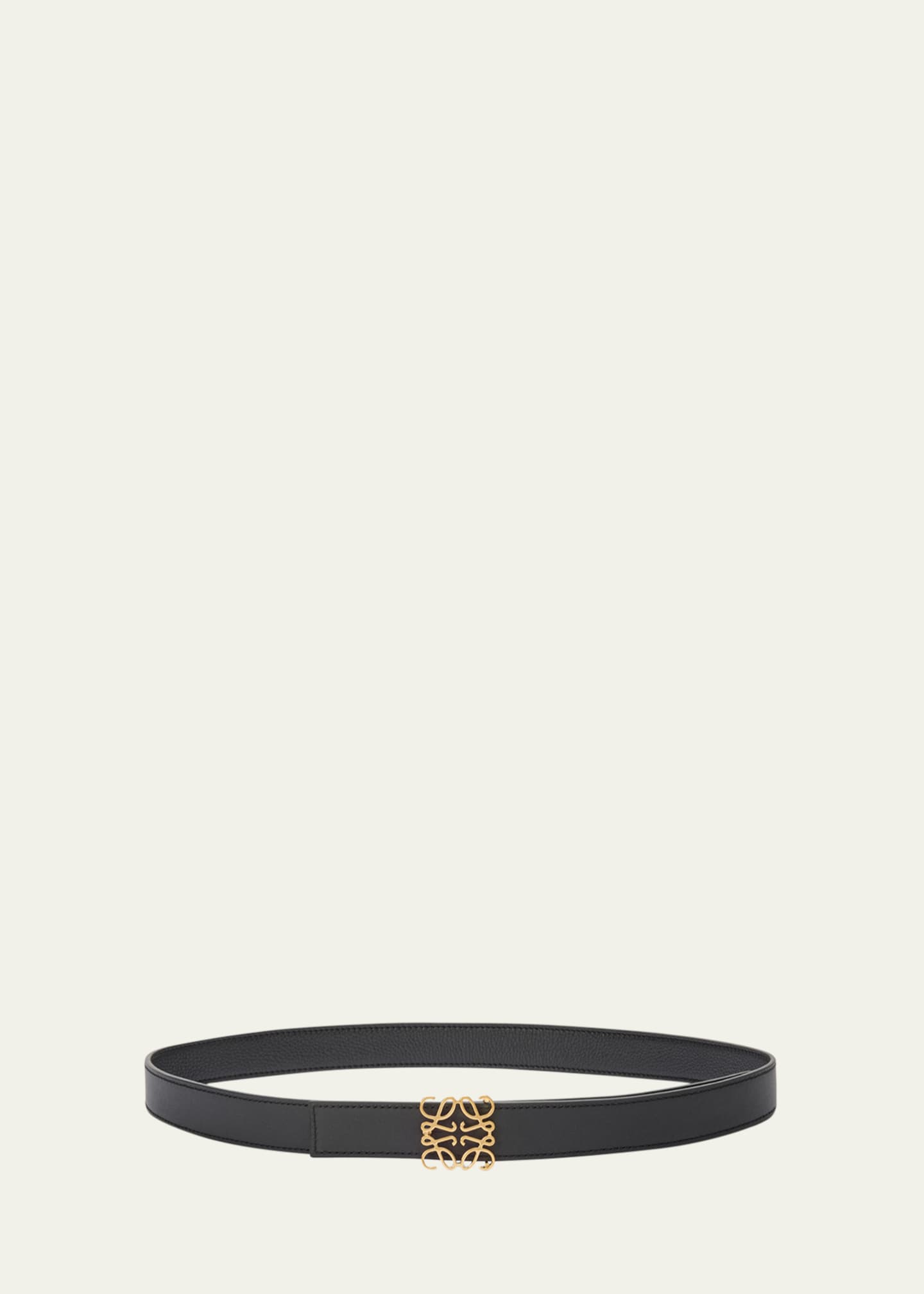 Loewe Anagram Reversible Grained Leather Belt