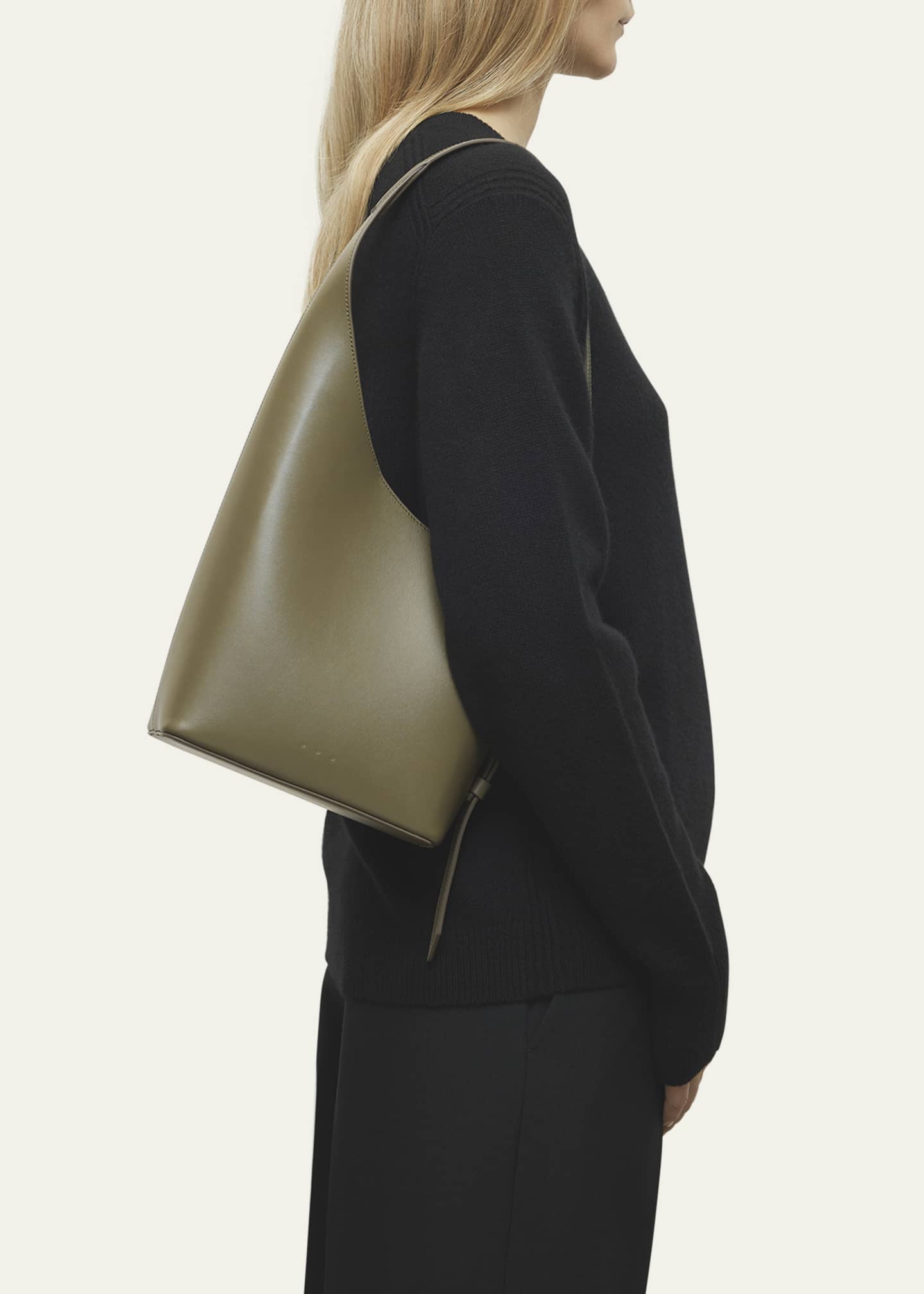 Aesther Ekme Demi Lune Calfskin Leather Bucket Bag Image 2 of 4