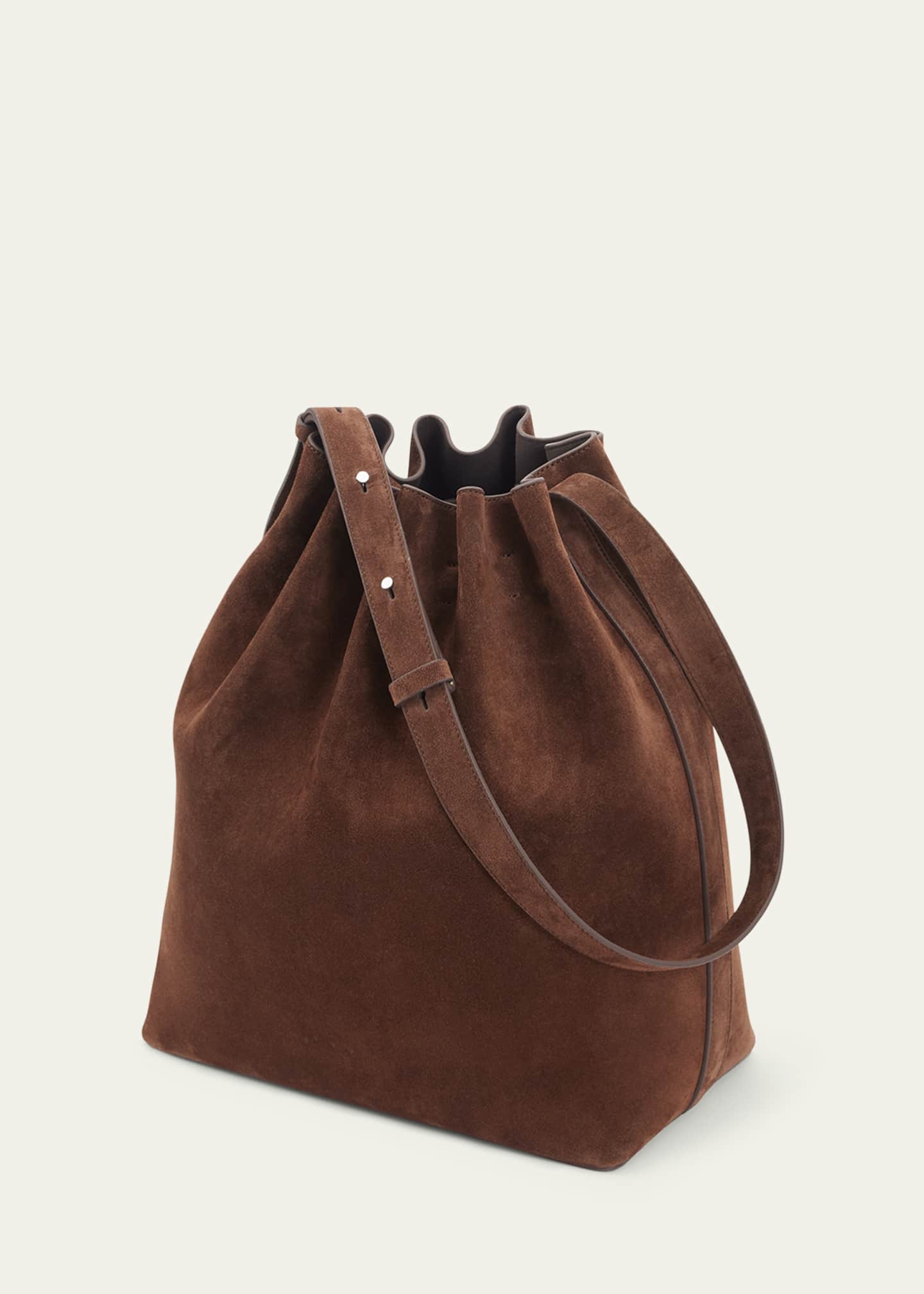 Aesther Ekme Marin Calfskin Suede Large Bucket Bag Image 3 of 4