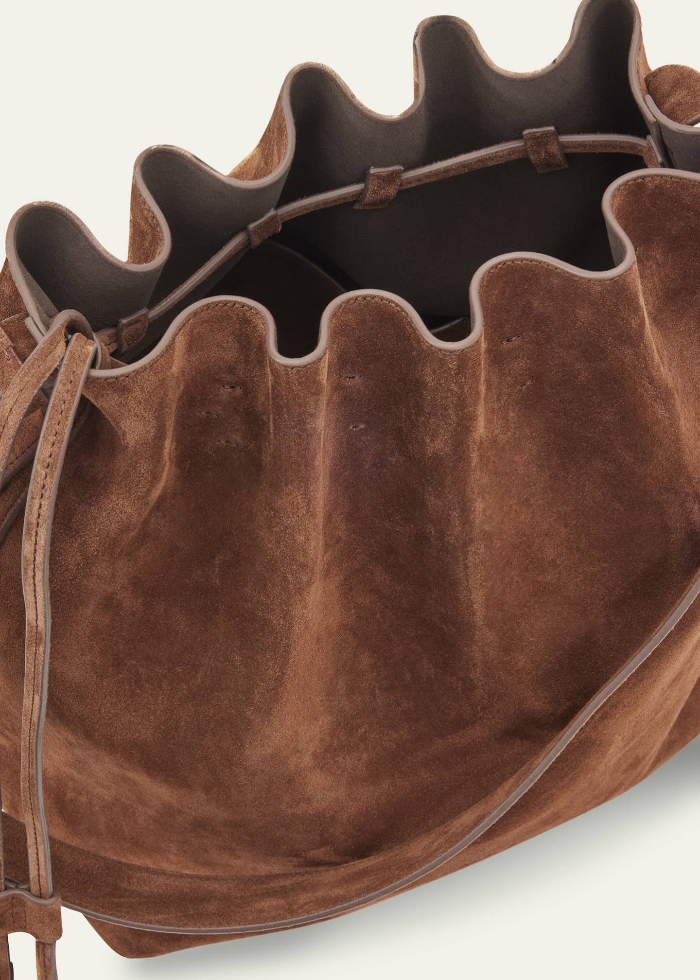 Aesther Ekme Marin Calfskin Suede Large Bucket Bag Image 4 of 4