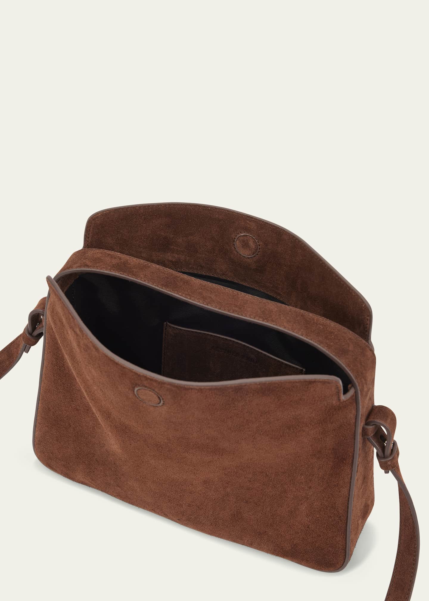 Aesther Ekme Soft Baguette Calfskin Suede Crossbody Bag Image 3 of 3