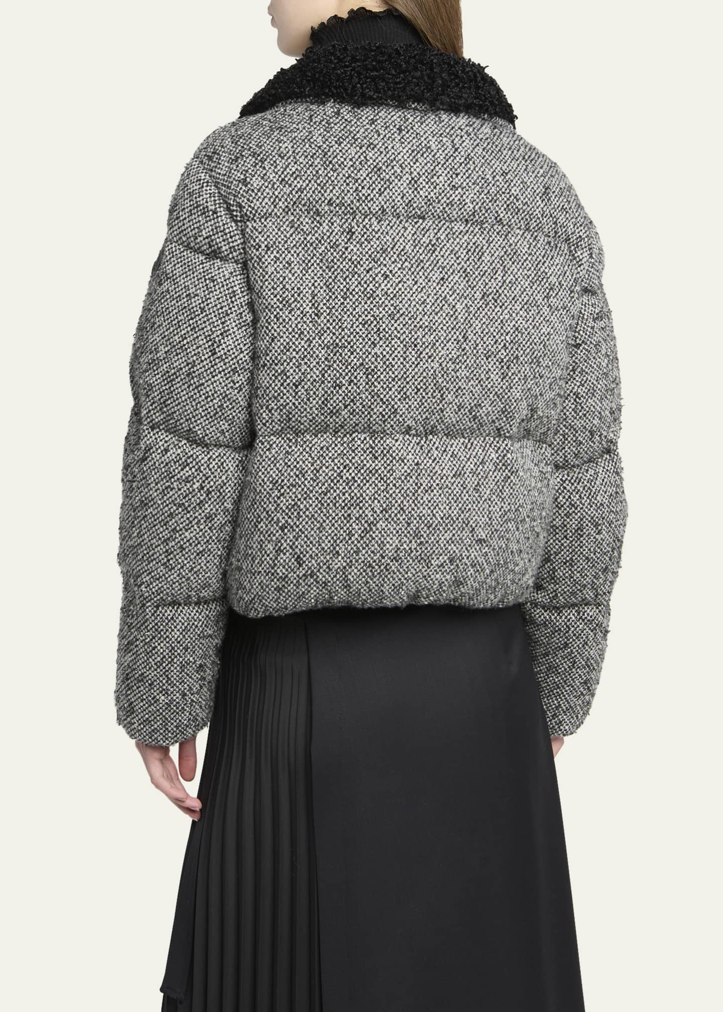 Moncler Brezesse Wool-Blend Short Down Jacket - Bergdorf Goodman
