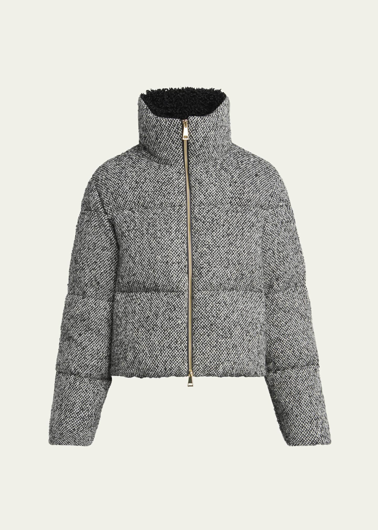 Moncler Brezesse Wool-Blend Short Down Jacket - Bergdorf Goodman