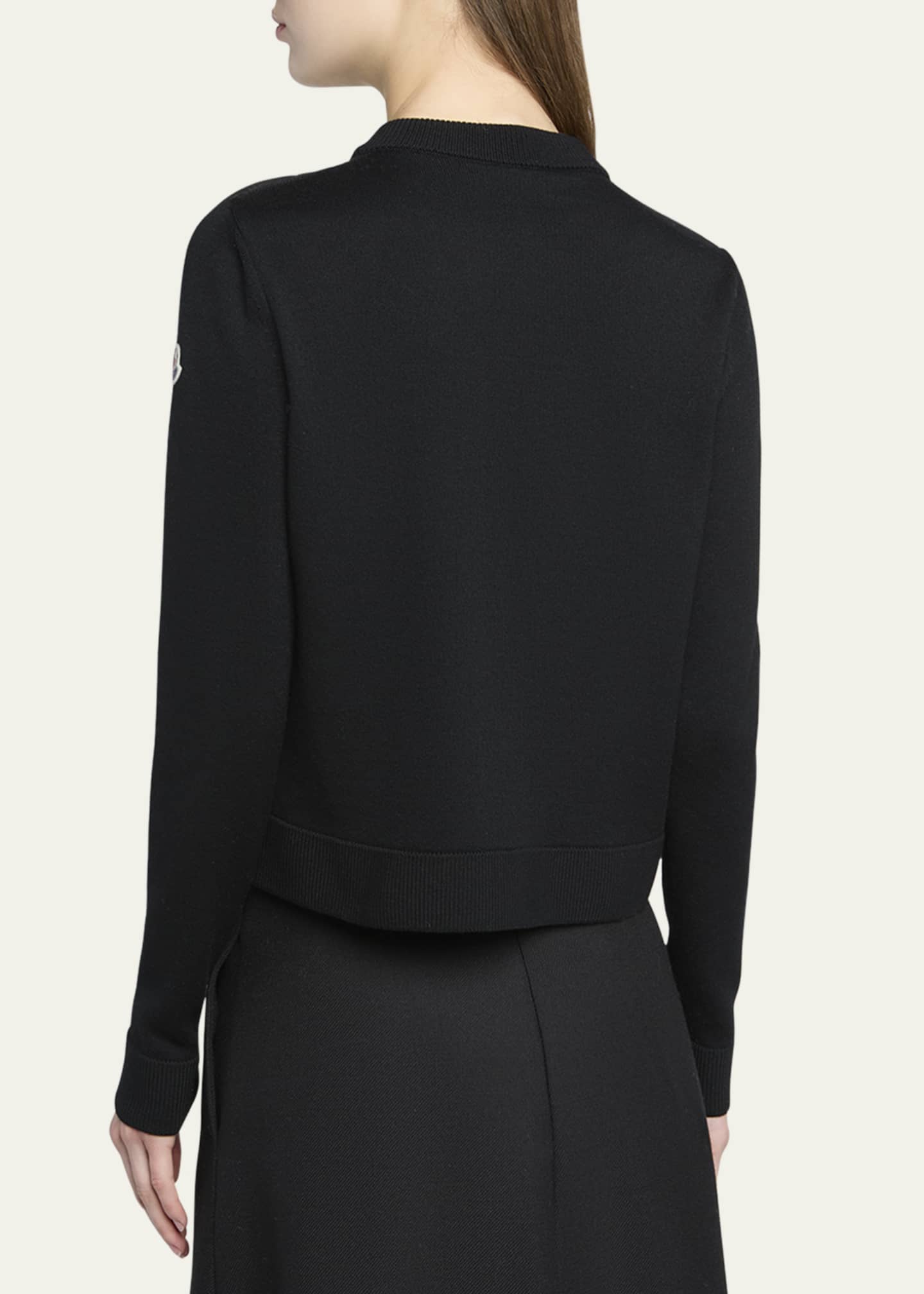 Moncler Padded Wool Zip-Up Cardigan - Bergdorf Goodman