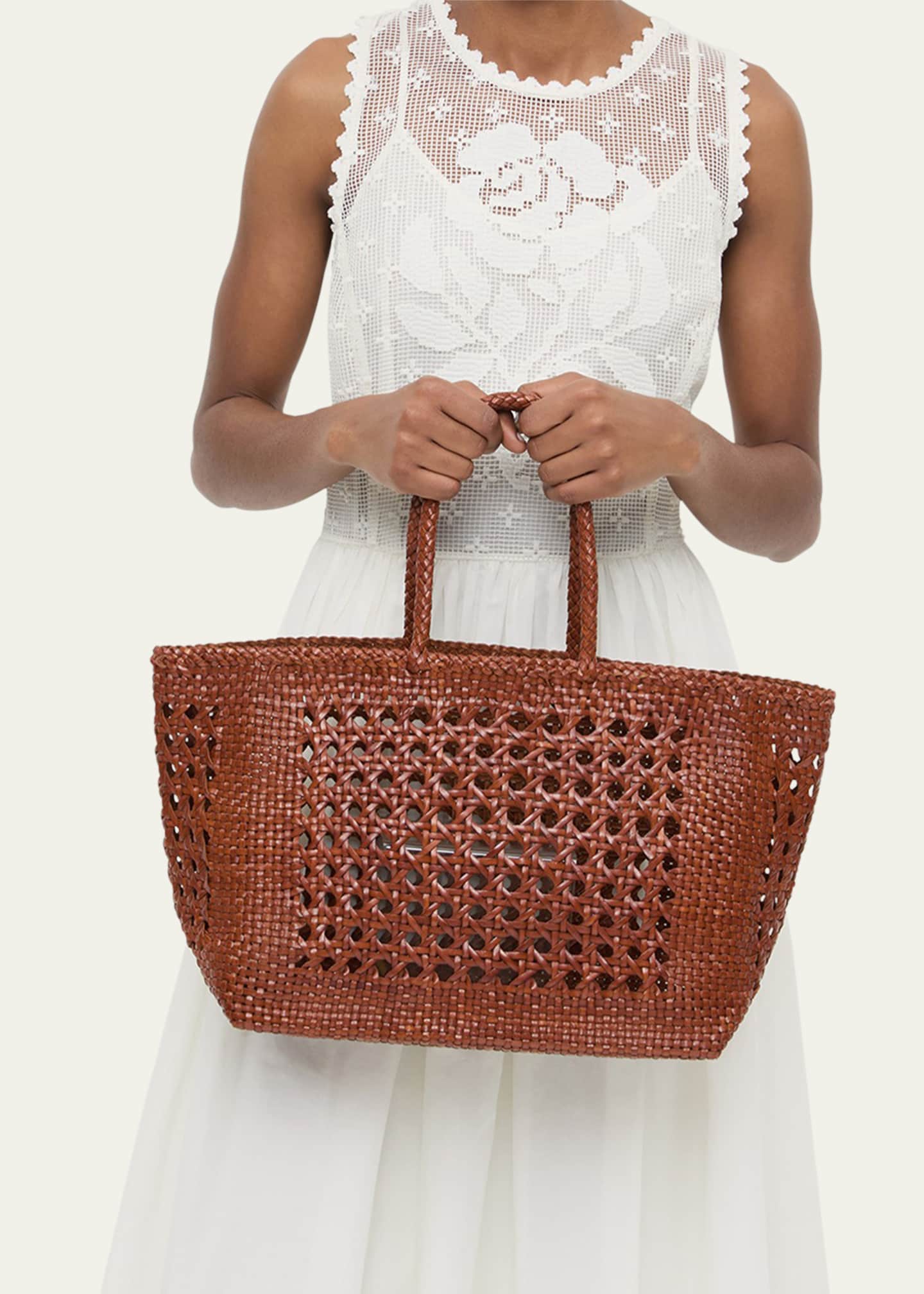 Loeffler Randall Klara Woven Leather Tote Bag Image 2 of 4
