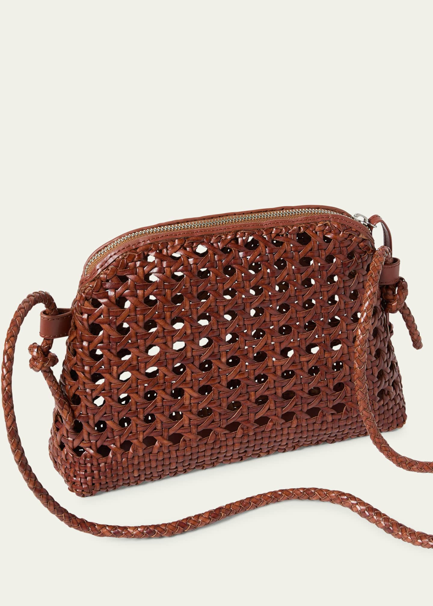 Loeffler Randall Mallory Woven Leather Crossbody Bag Image 3 of 3