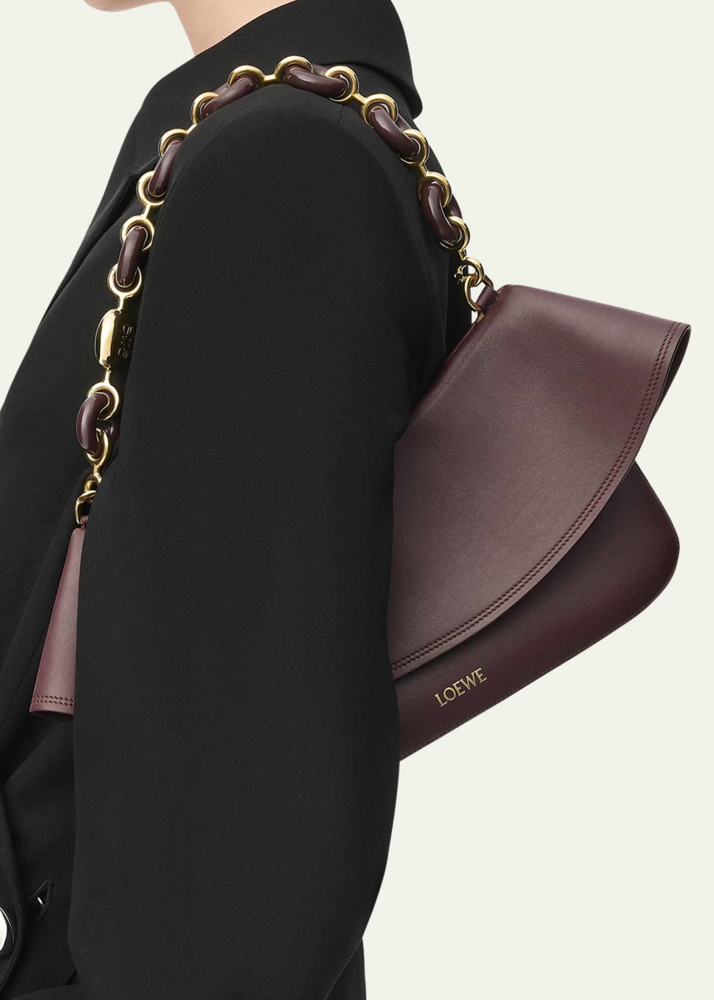 Loewe Ola Medium Shoulder Bag in Calfskin Leather - Bergdorf