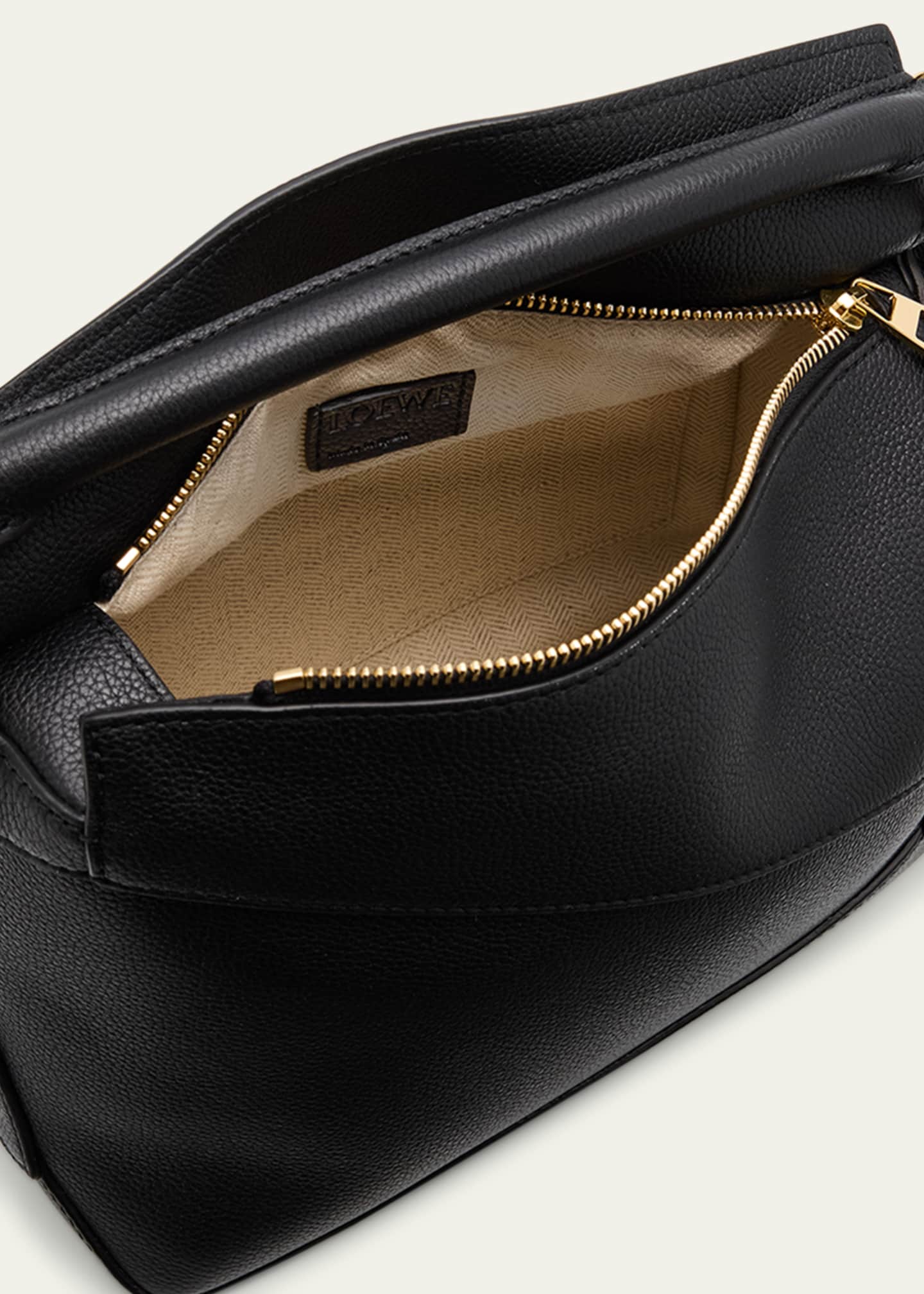 Loewe Puzzle Edge Small Top-Handle Bag in Grain Leather - Bergdorf