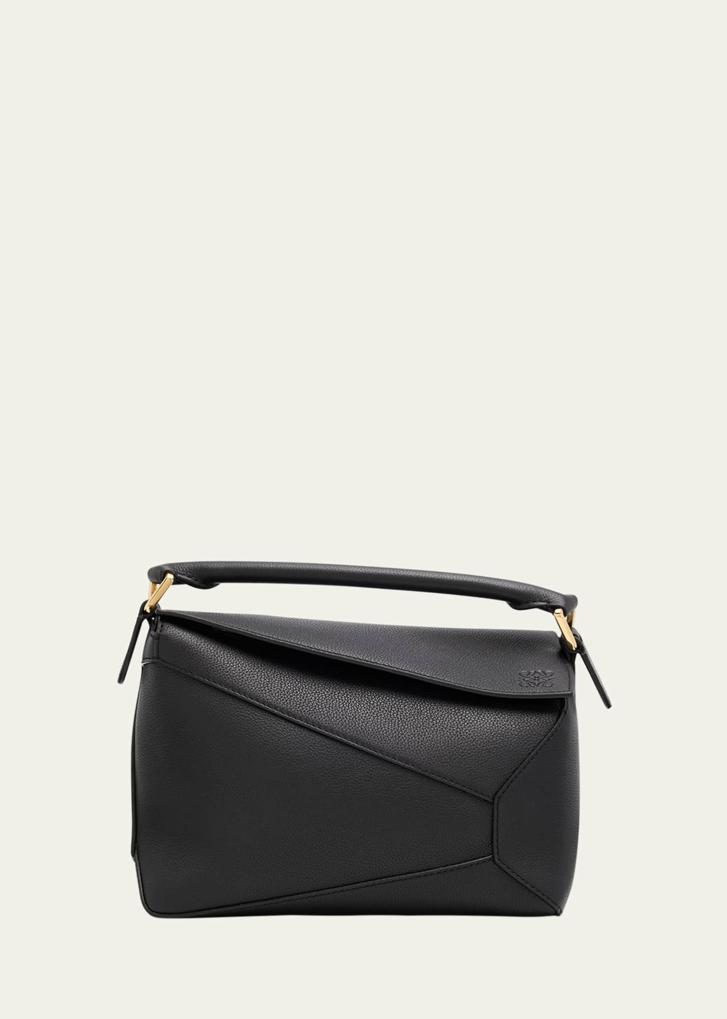 Loewe Puzzle Edge Small Top-Handle Bag in Grain Leather - Bergdorf
