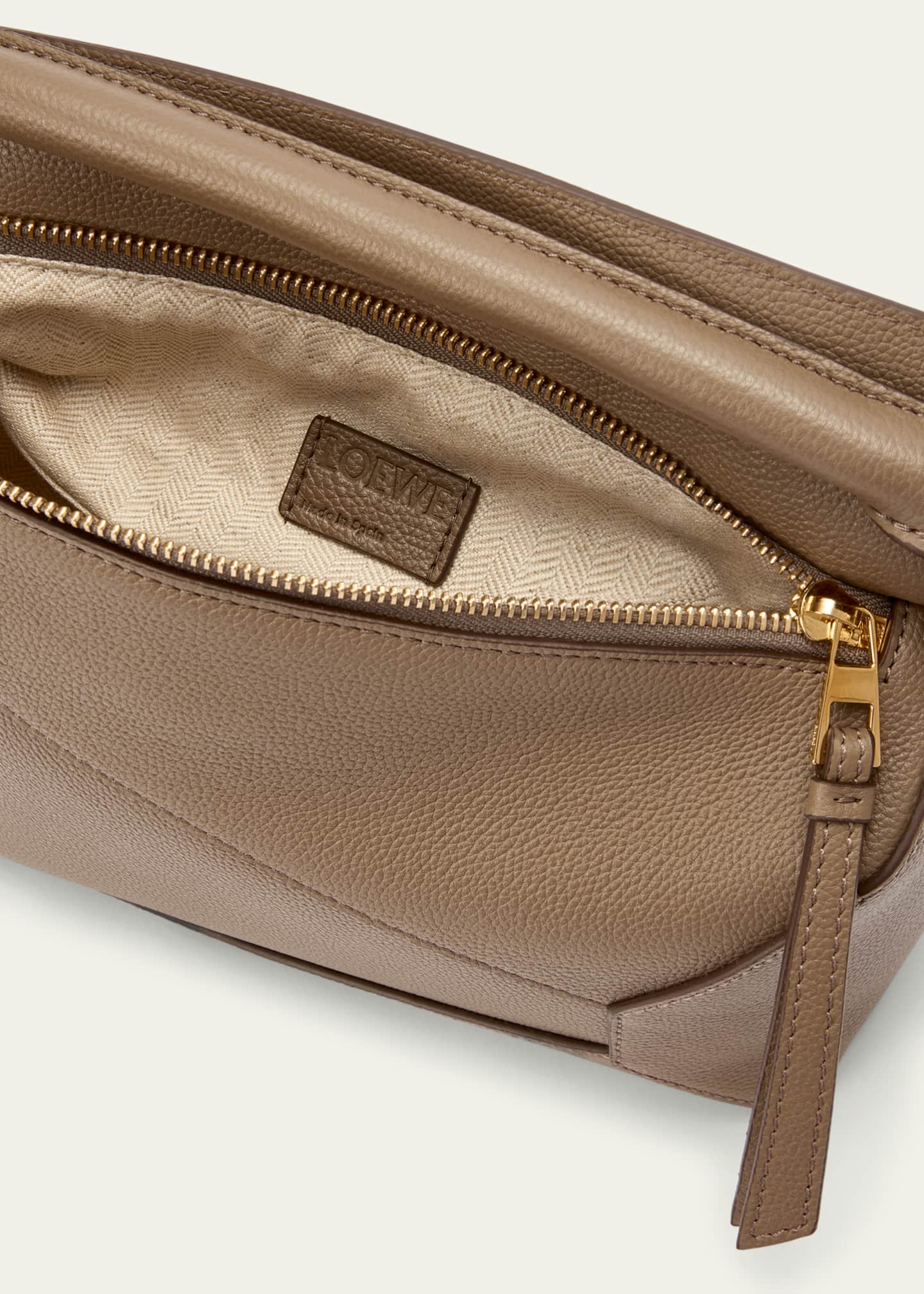 Loewe Puzzle Edge Small Top-Handle Bag in Grain Leather Image 4 of 6