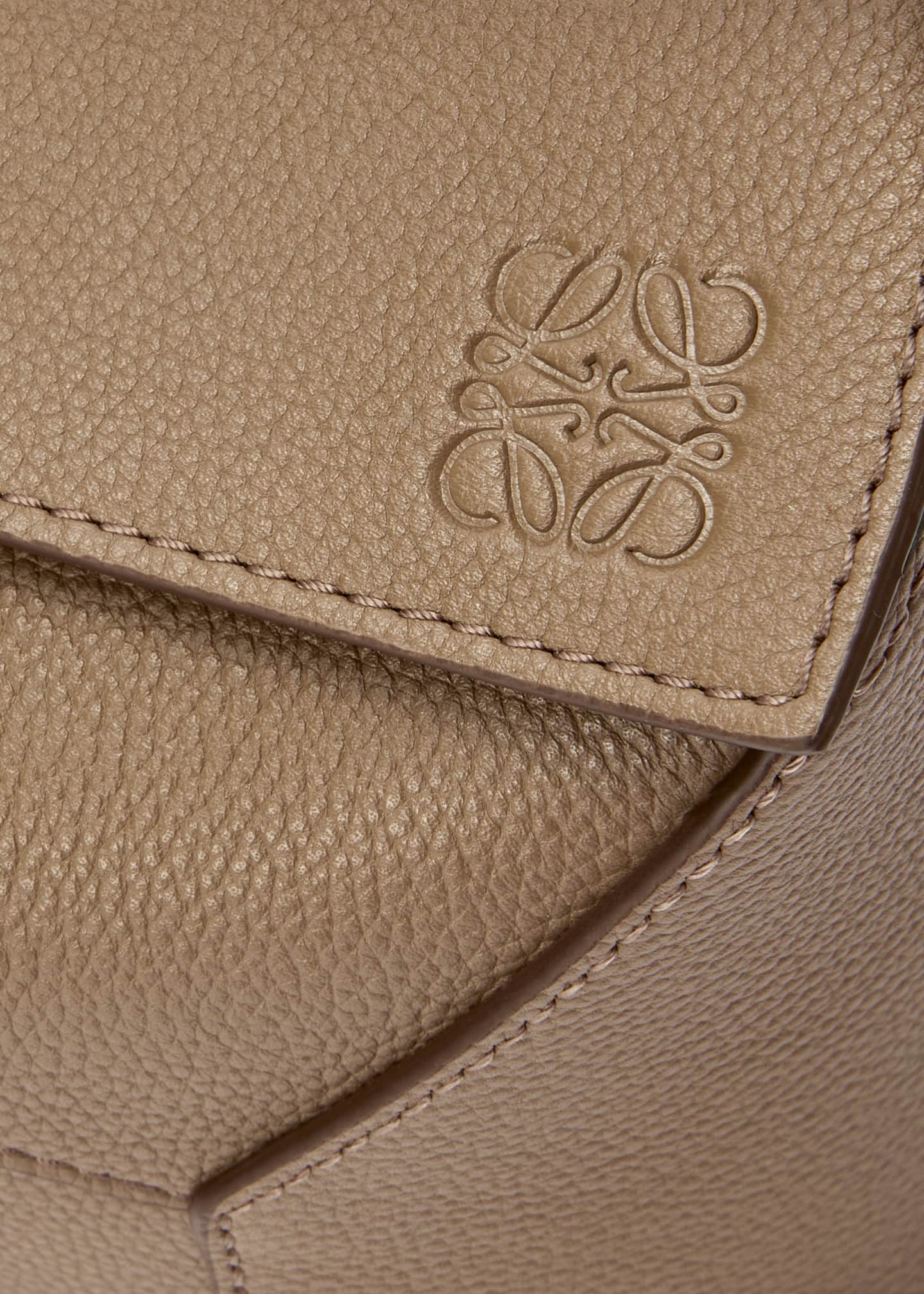 Loewe Puzzle Edge Small Top-Handle Bag in Grain Leather Image 6 of 6