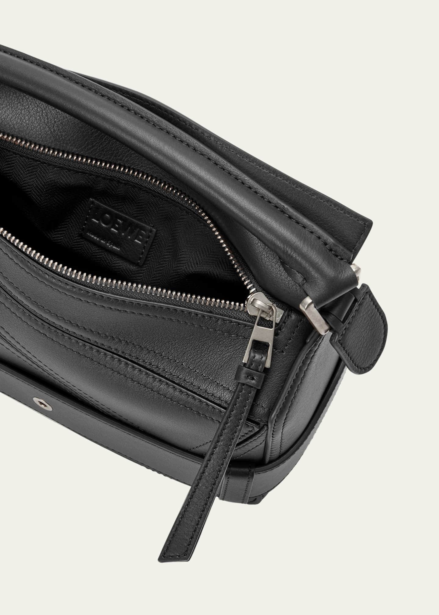 Loewe Puzzle Biker Top-Handle Bag in Shiny Leather Image 4 of 6