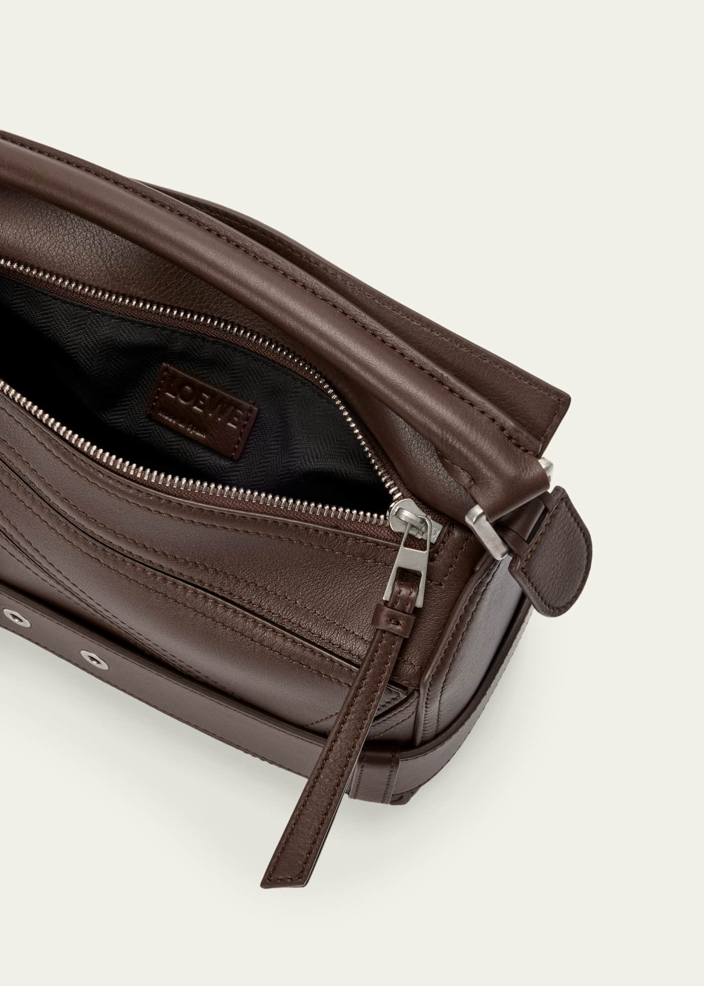 Loewe Puzzle Biker Top-Handle Bag in Shiny Leather - Bergdorf Goodman