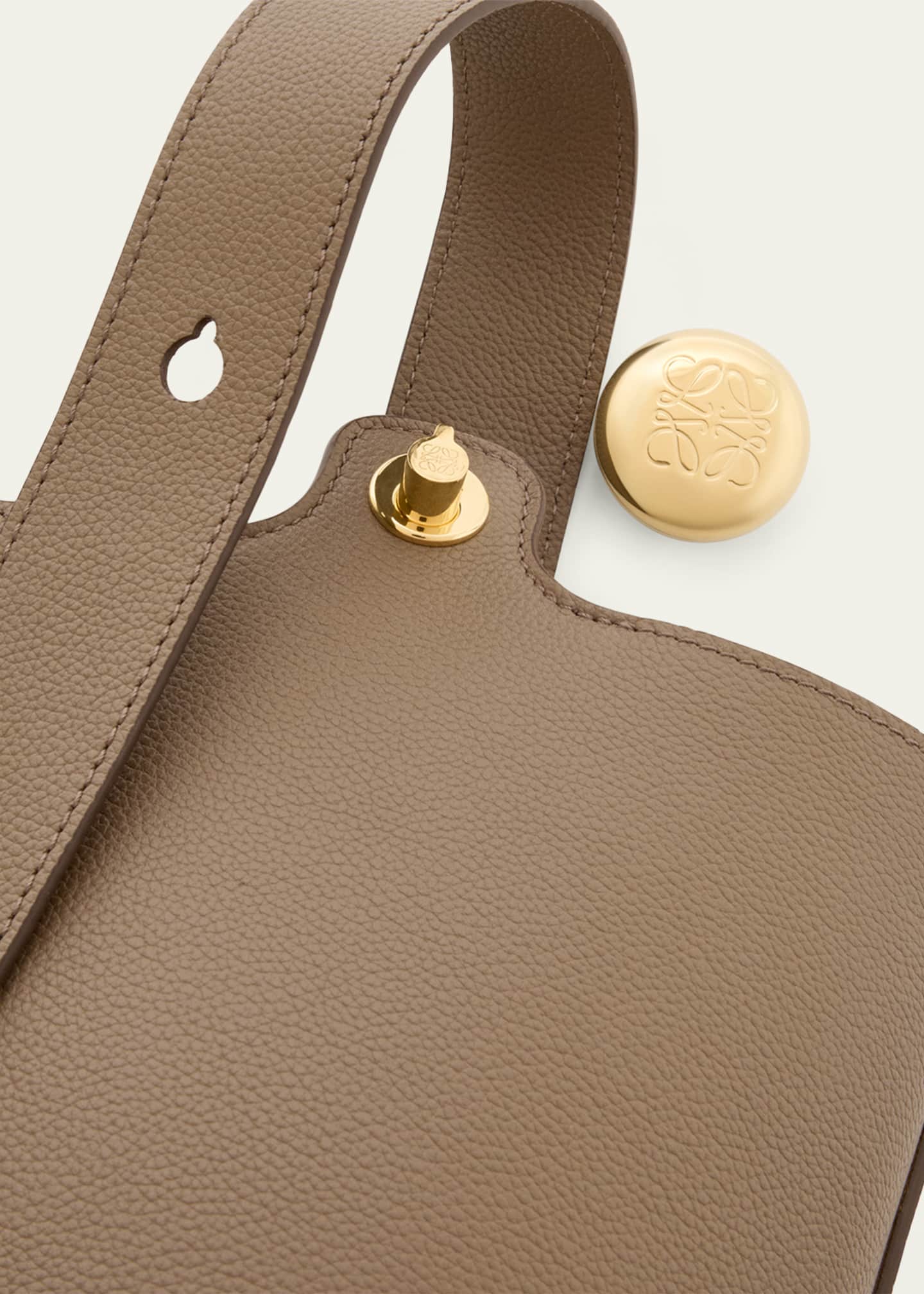 Loewe Pebble Mini Bucket Bag in Grain Leather Image 6 of 6
