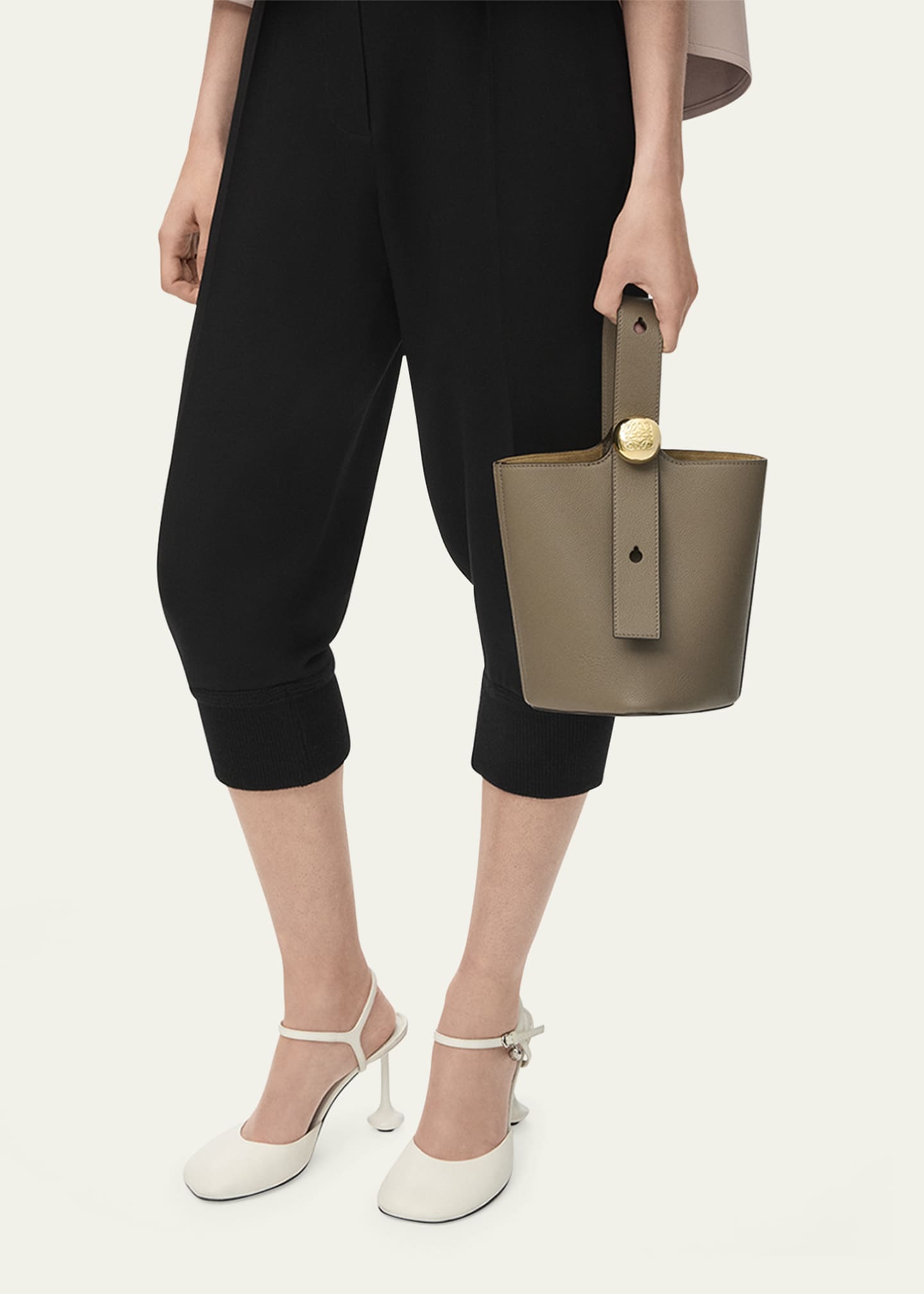 Loewe Pebble Mini Bucket Bag in Grain Leather Image 5 of 6