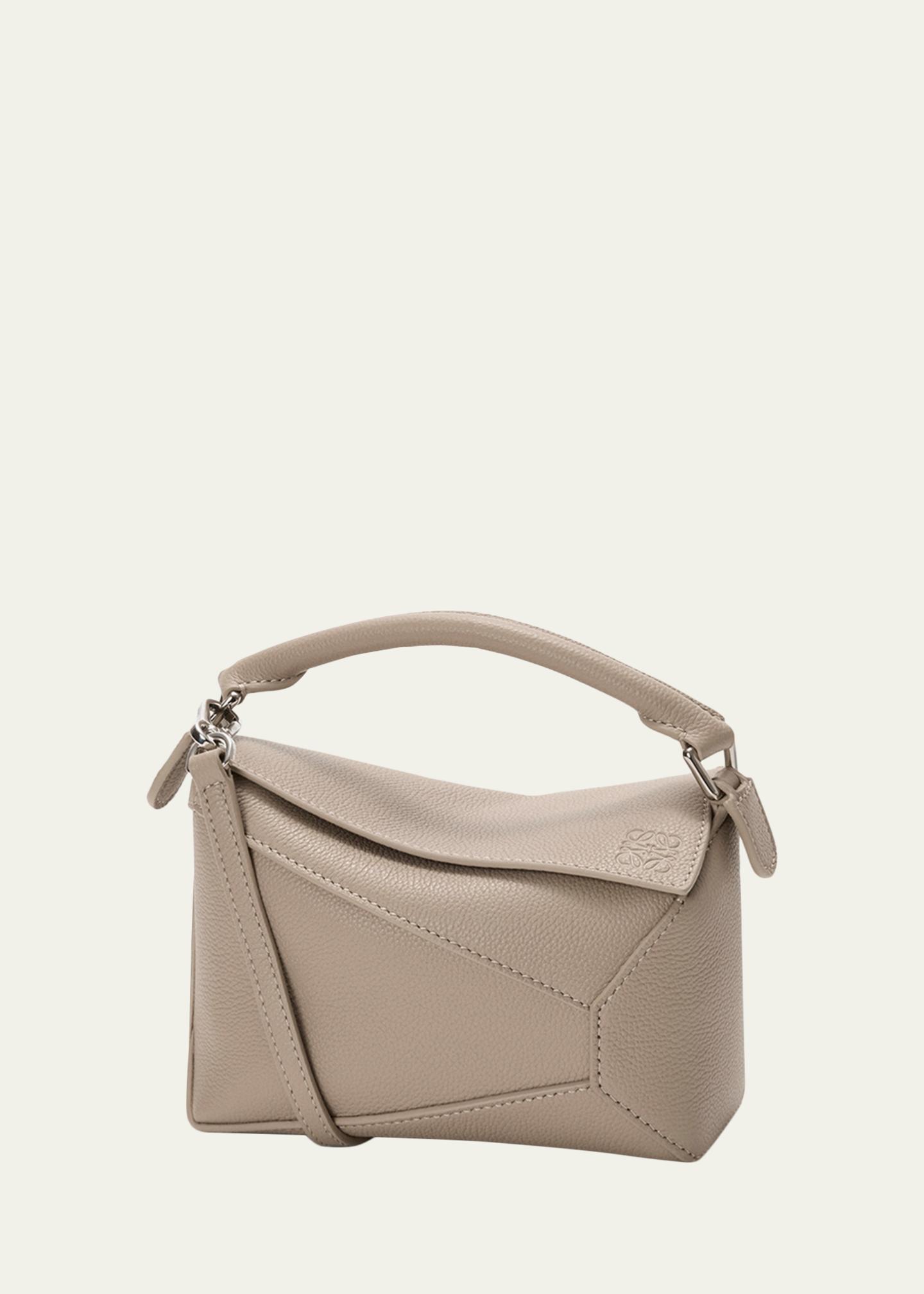 LOEWE Puzzle Edge Mini Top-Handle Bag in Grain Leather - Bergdorf
