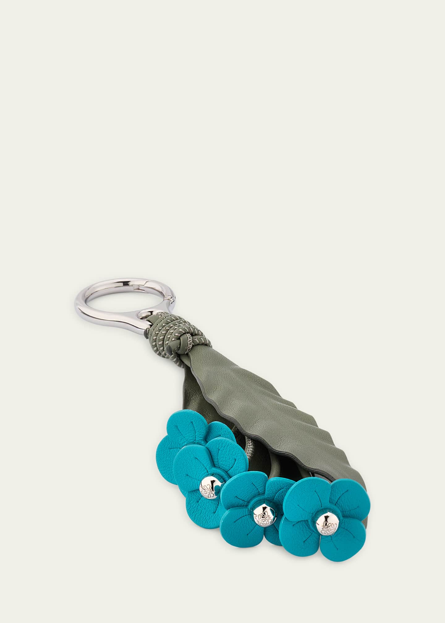 Loewe Strawberry Flower Bag Charm in Calfskin Leather Image 2 of 3