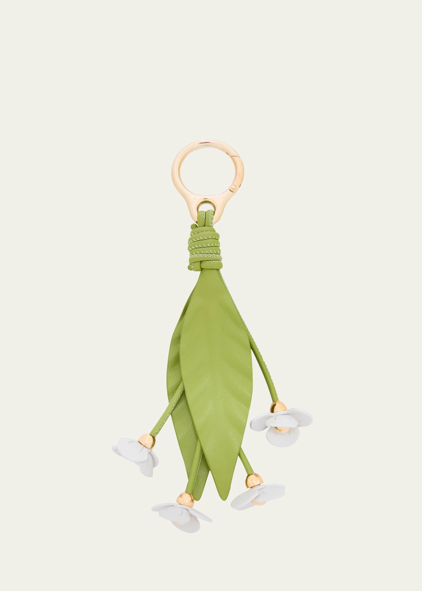 Loewe Strawberry Flower Bag Charm in Calfskin Leather - Bergdorf