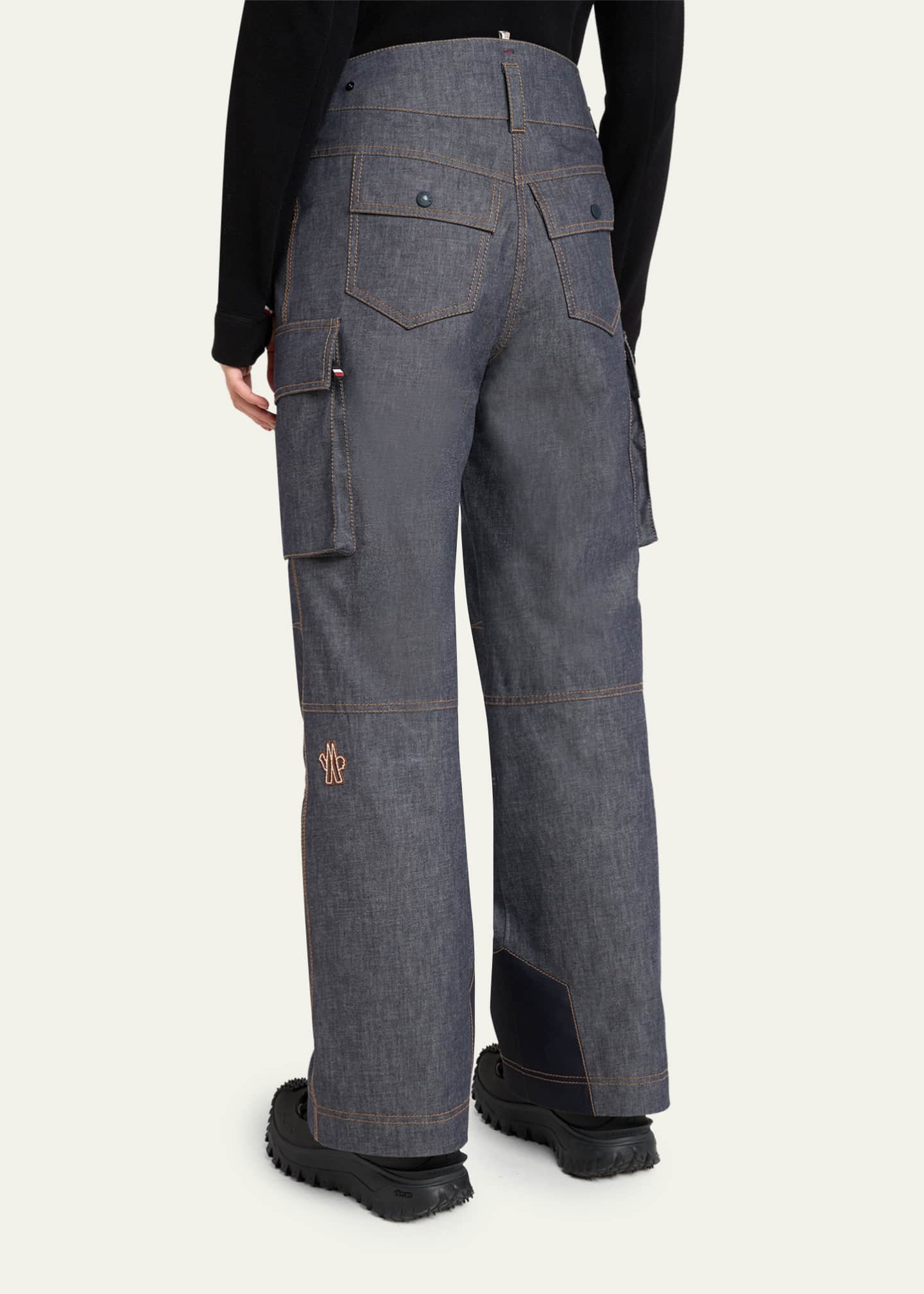 Moncler Grenoble Padded Denim Ski Pants - Bergdorf Goodman display picture 1