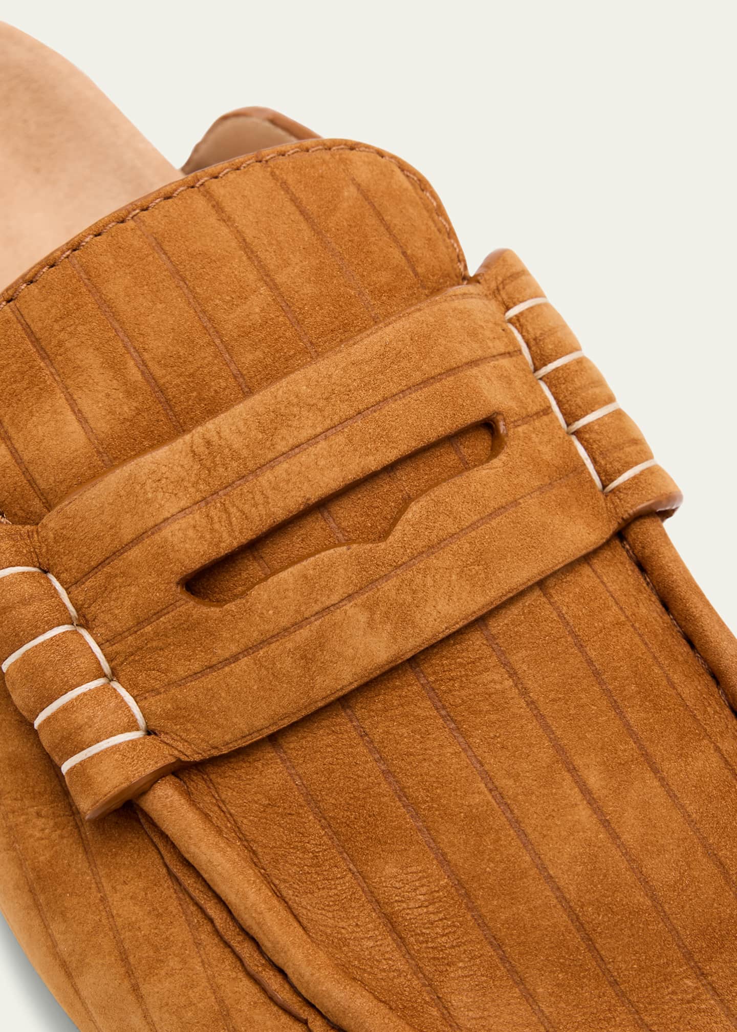 JW Anderson Suede Stitch Loafer Mules Image 5 of 6
