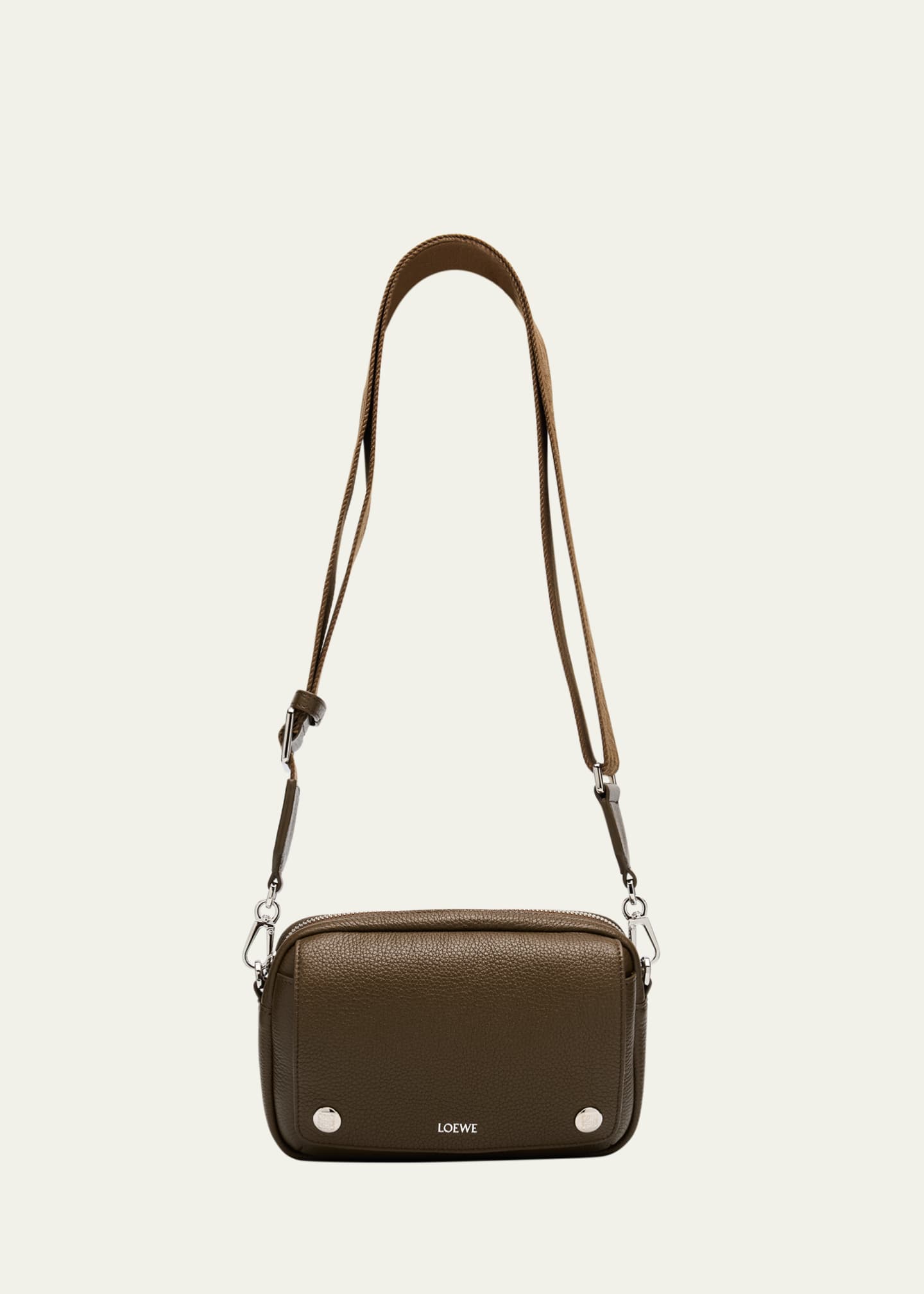 LOEWE ショルダーバッグ ブラウン Loewe Men's Pebble Leather Camera Bag - Bergdorf Goodman
