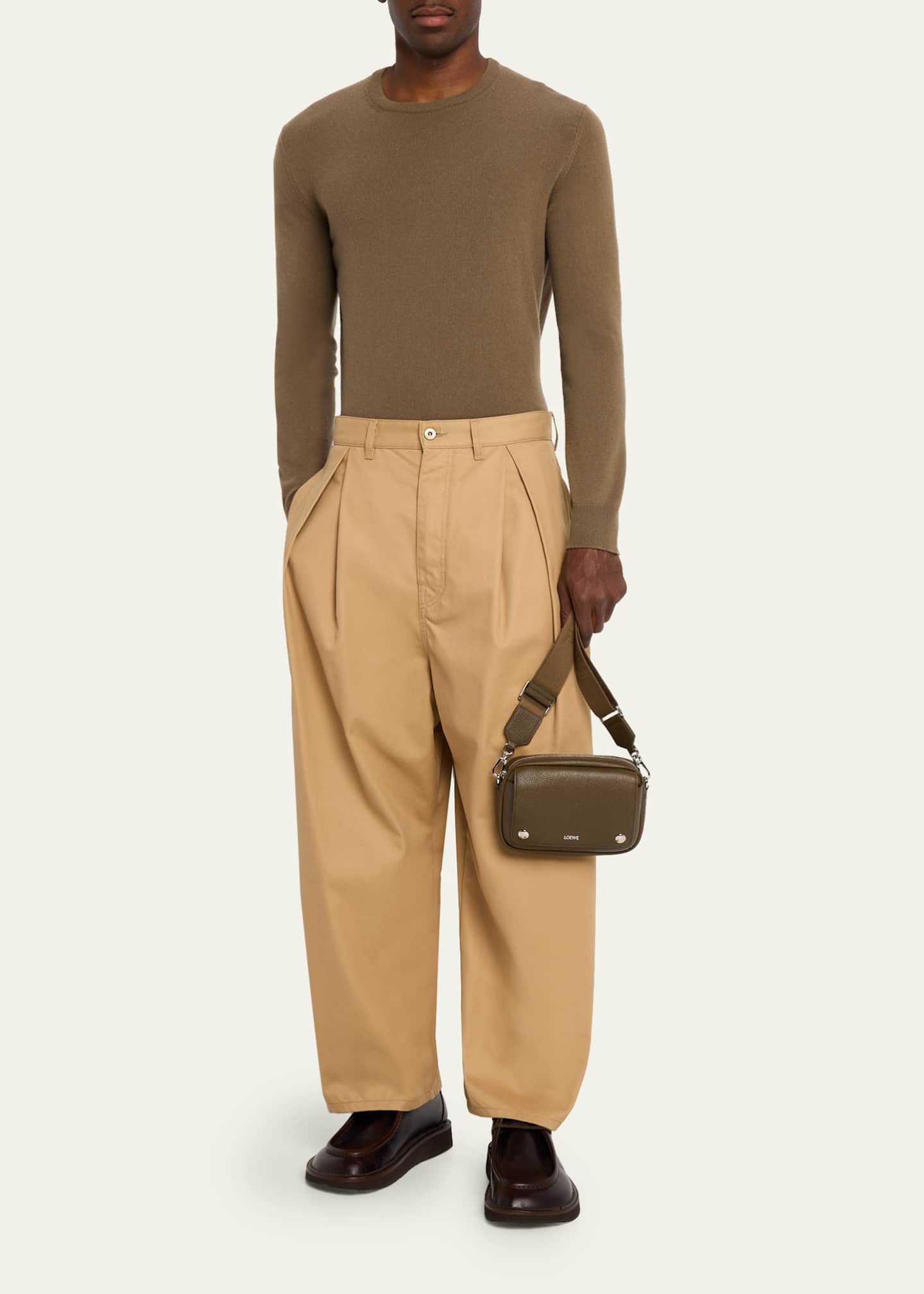 Loewe Men's Pebble Leather Camera Bag - Bergdorf Goodman