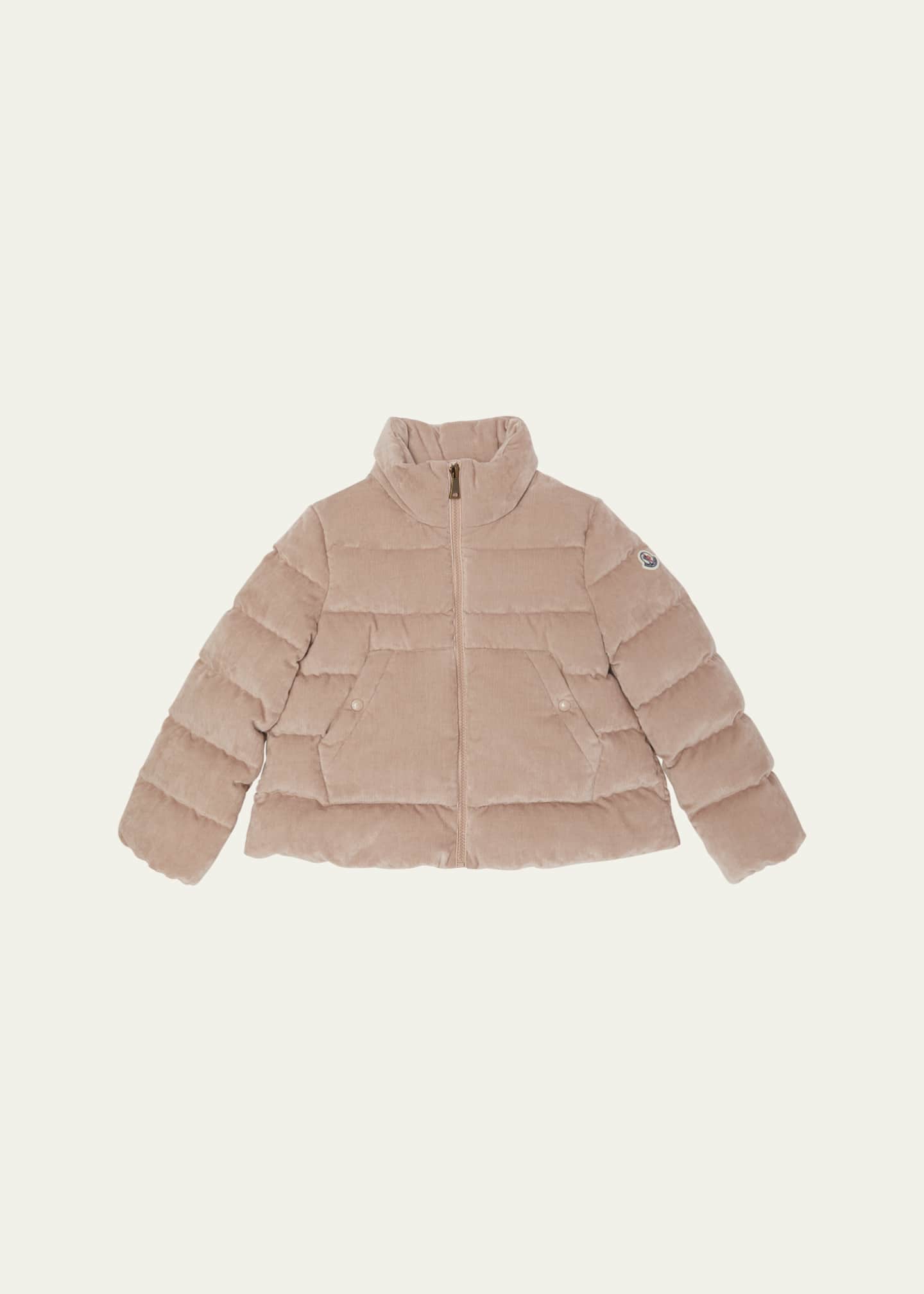 Moncler Girl's Marth Corduroy Down Jacket, Size 12-14 - Bergdorf